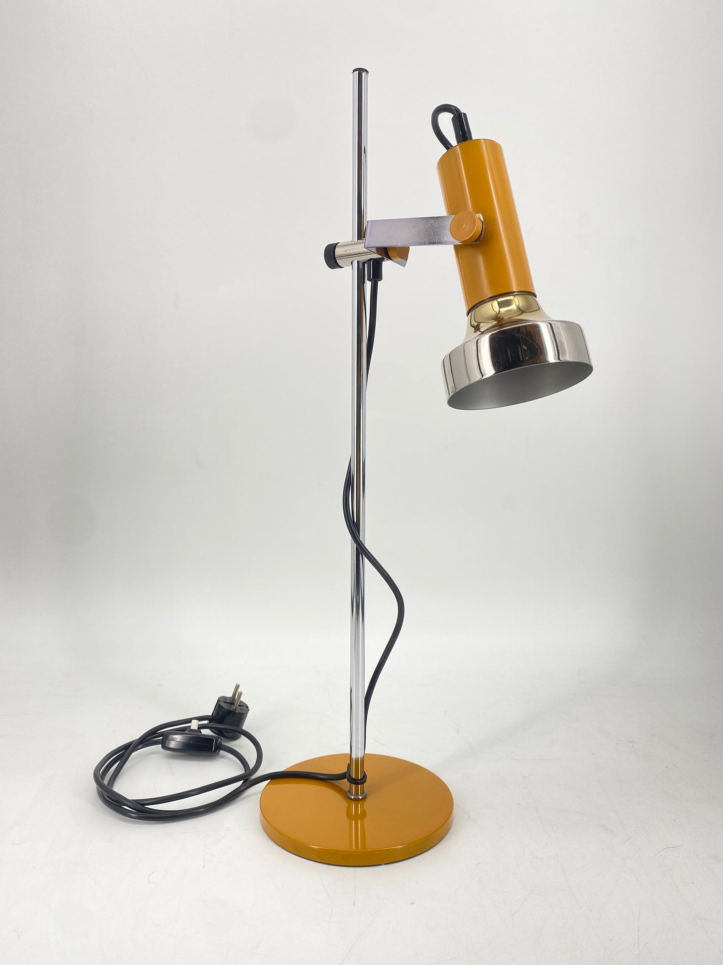 Tischlampe aus Metall im Space Age Stil von Simon & Schelle, 1970er Deutschland