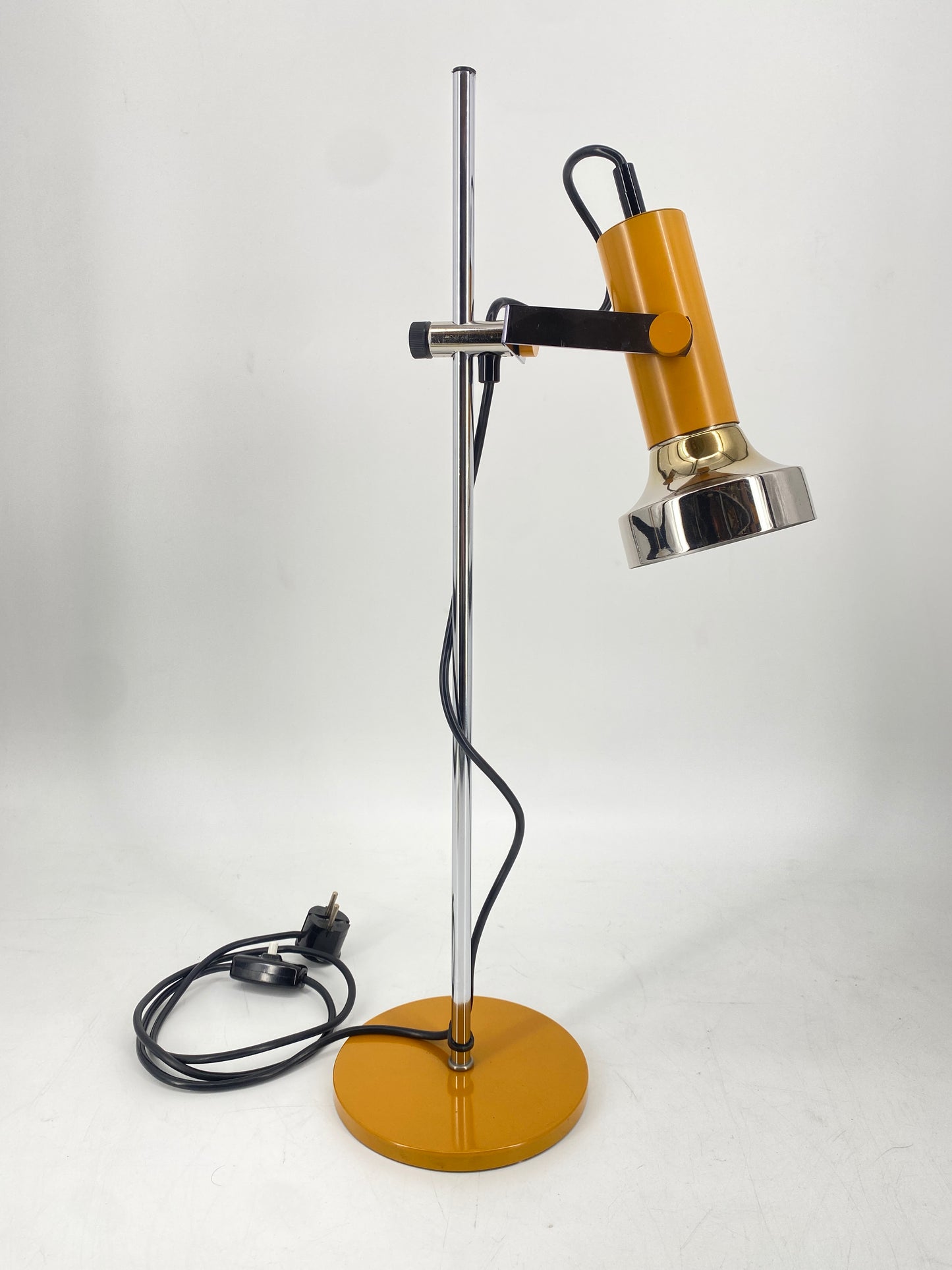 Tischlampe aus Metall im Space Age Stil von Simon & Schelle, 1970er Deutschland