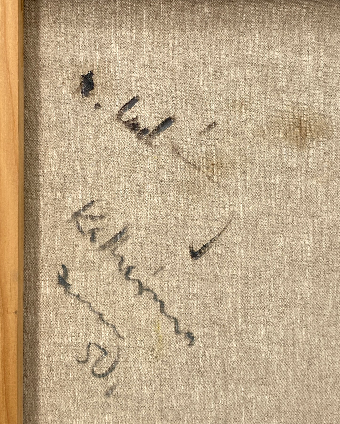 Ölgemälde "Porträt von Katharina Kurz" von Roland Ladwig auf Leinwand, 1990