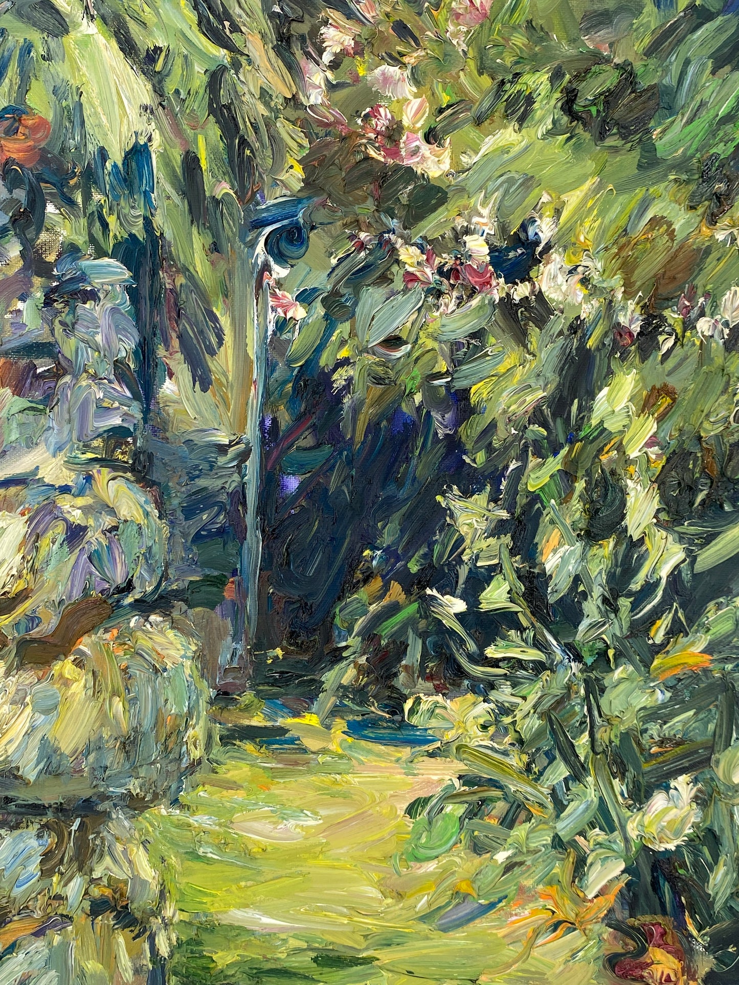 Ölgemälde "Le Fort" von Roland Ladwig auf Leinwand, 1990