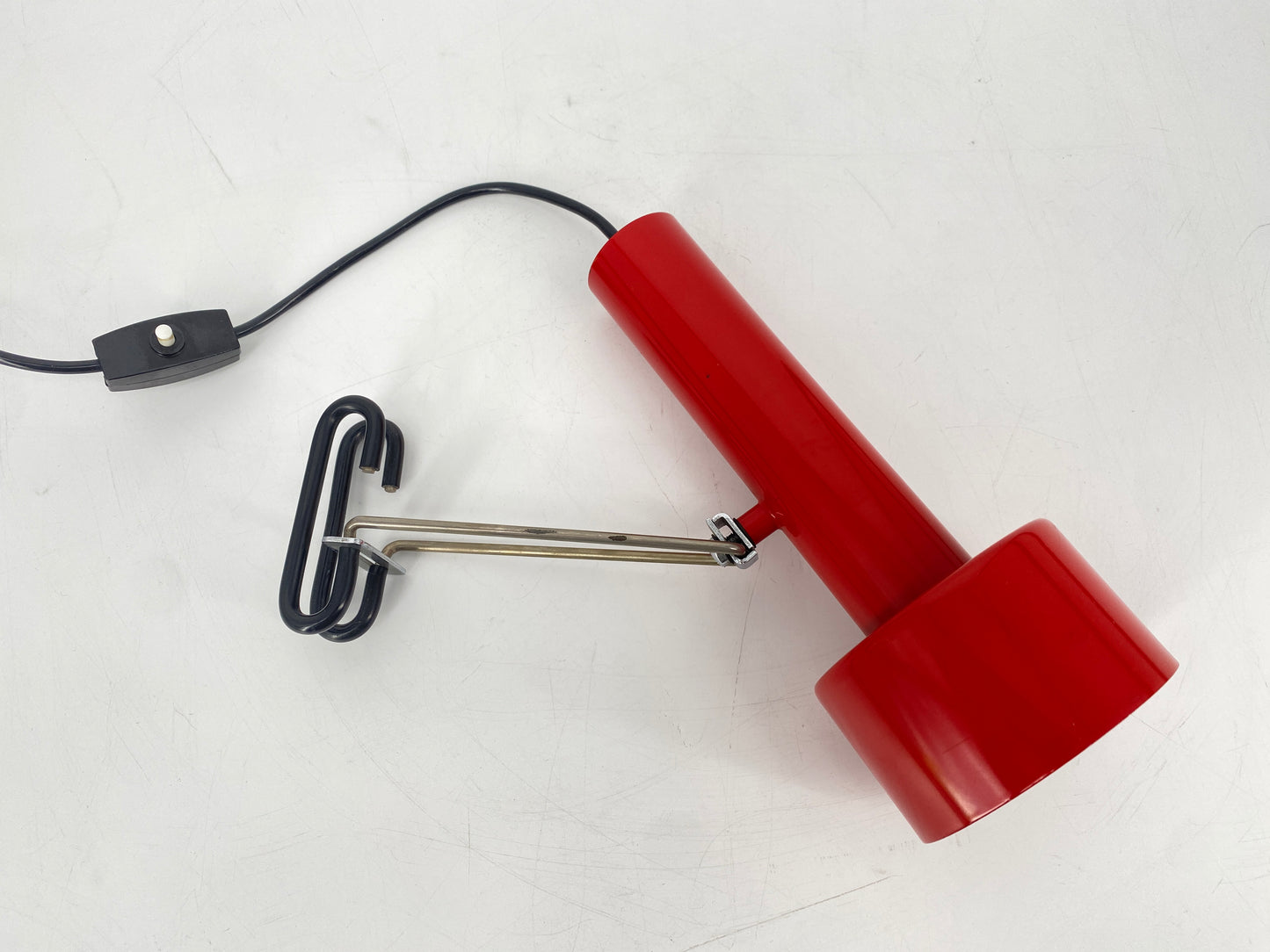 Klemmlampe aus Metall im Space Age Stil, 1970er Deutschland