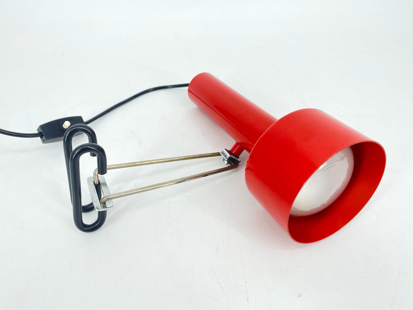Klemmlampe aus Metall im Space Age Stil, 1970er Deutschland