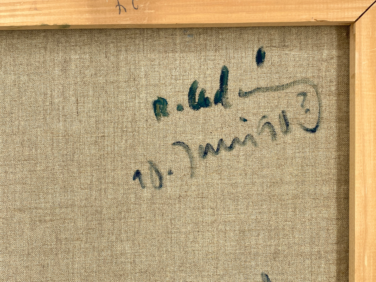 Ölgemälde "Le Fort" von Roland Ladwig auf Leinwand, 1990