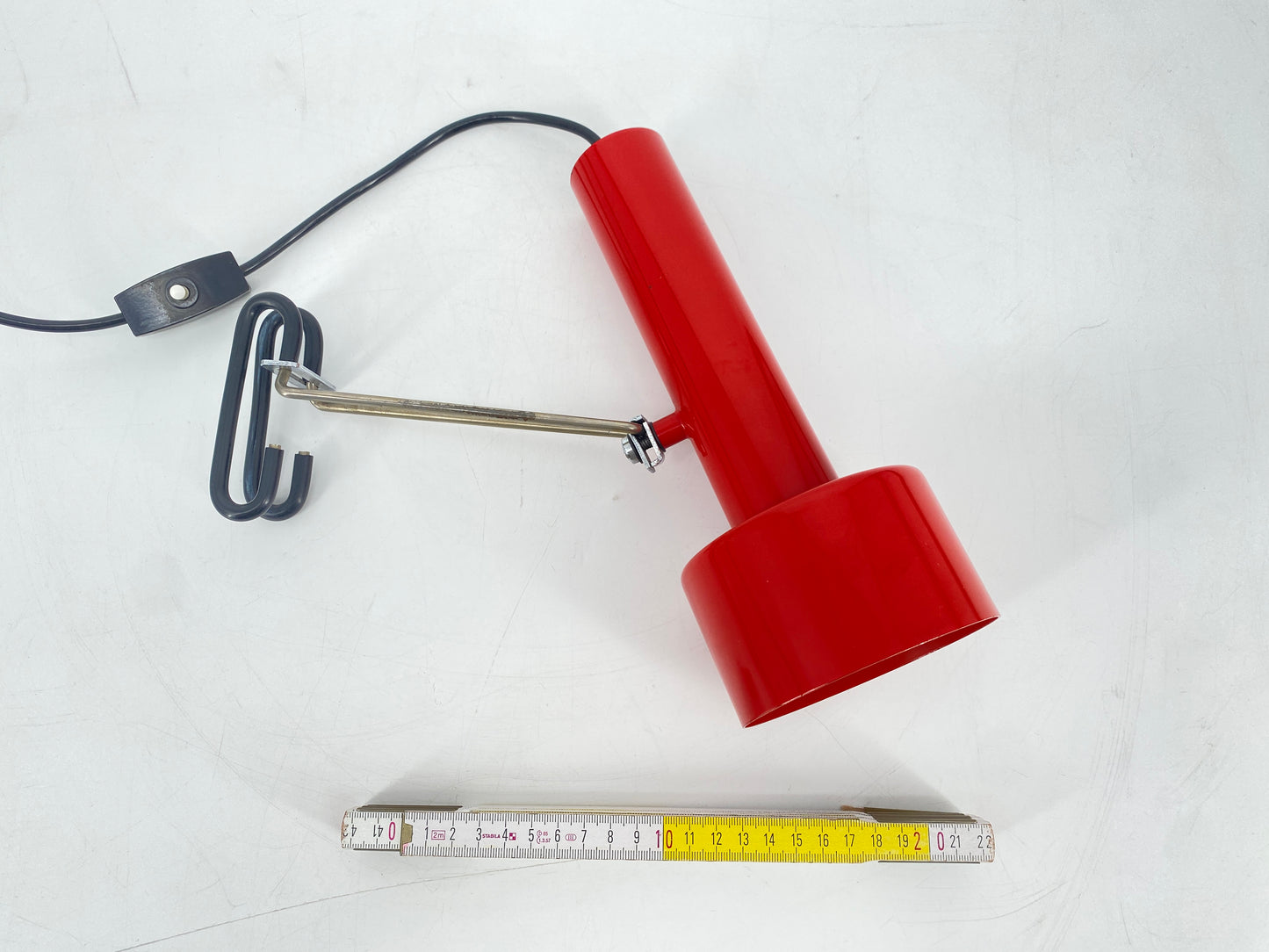 Klemmlampe aus Metall im Space Age Stil, 1970er Deutschland