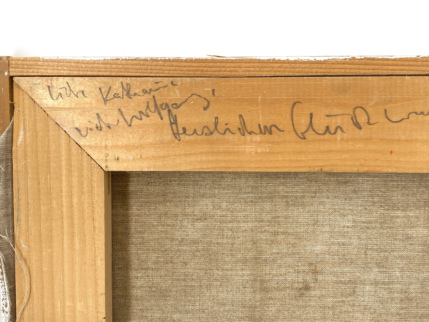 Ölgemälde "Weißer Teller, Äpfel" von Roland Ladwig auf Leinwand