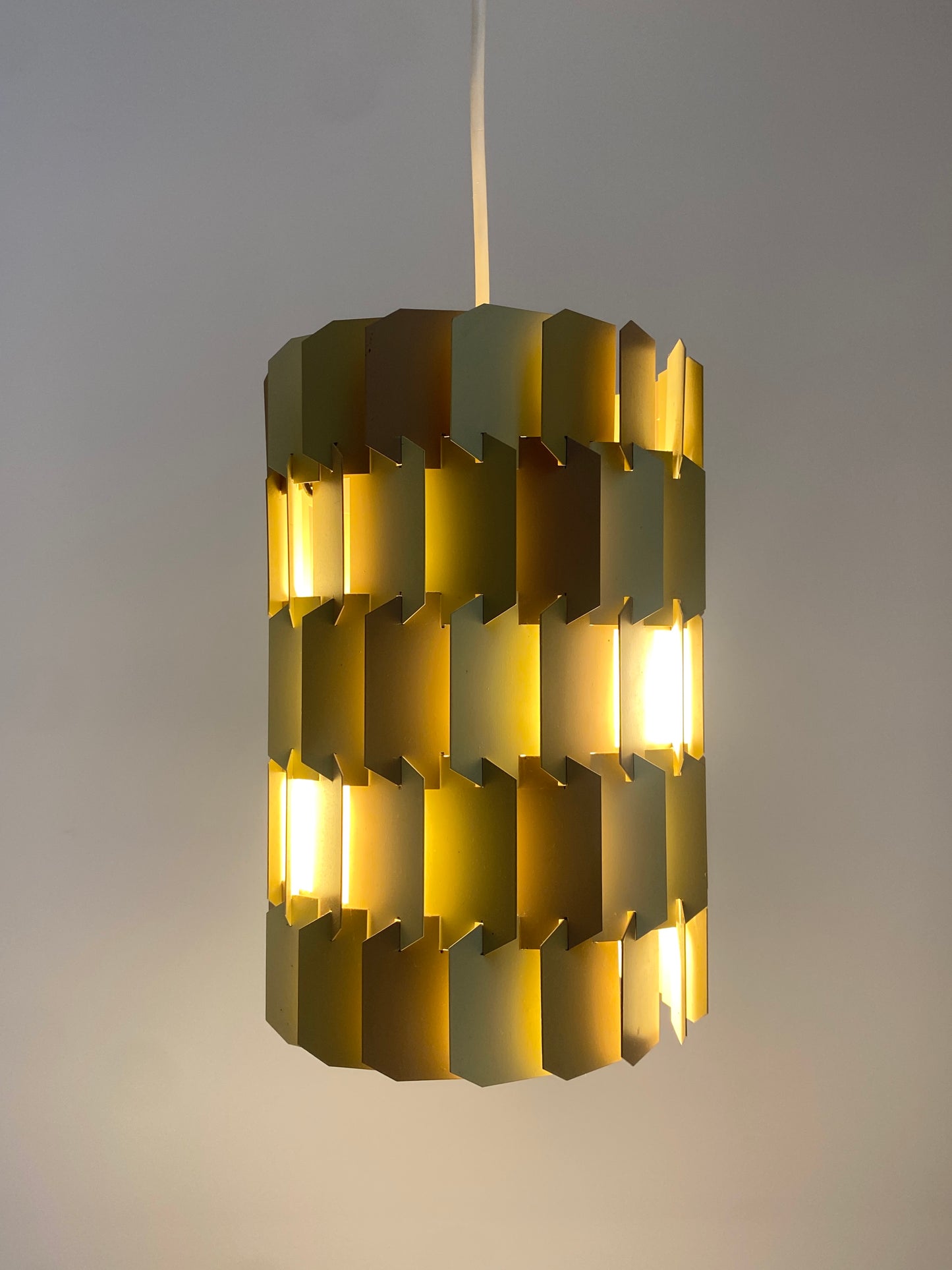 Deckenlampe "Facet" von Louis Weisdorf für Lyfa, Dänemark 1960er