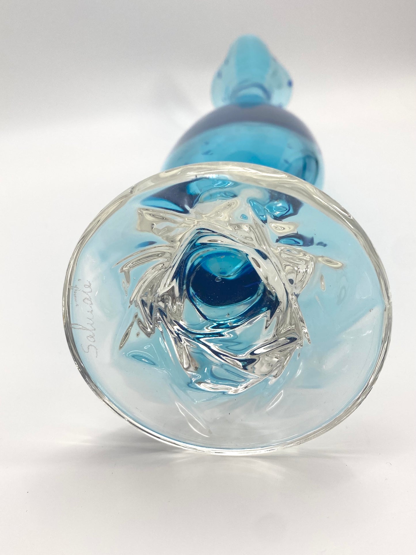 Vase "Tirreno" (Serie "Vasi del mare") von Anna Gili für Salviati, 1992