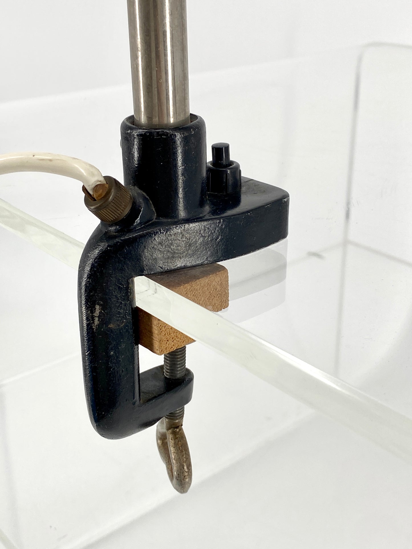 Klassische Bauhaus-Klemmlampe mit Schwanenhals, 30/40er