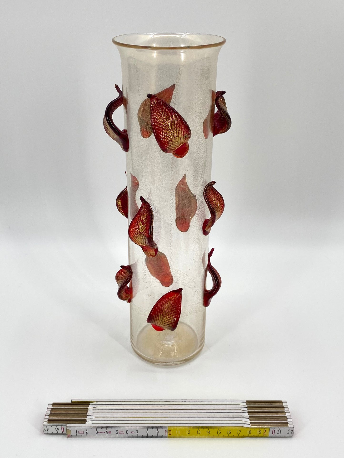 Vase "Foglie" (Serie "Cromatic Transparencies") von Cleto Munari, 2002