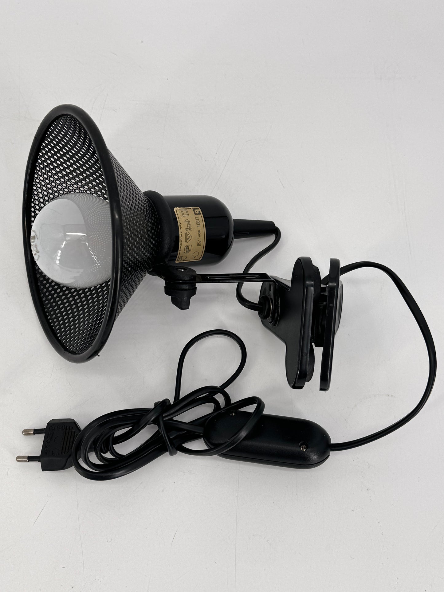 Klemmlampe mit Gitterlochschirm von Brilliant Leuchten, Deutschland 1980er