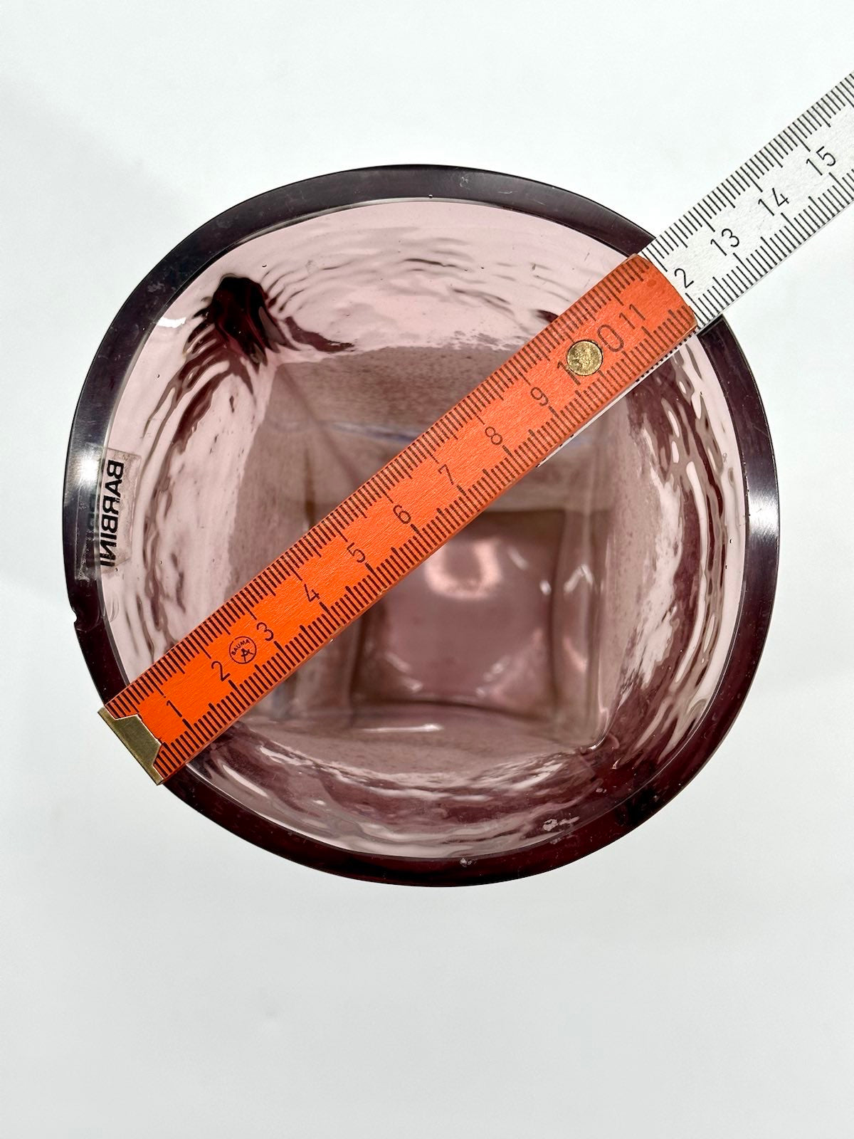 Vase in Scavo-Technik von Alfredo Barbini, 1960er Italien