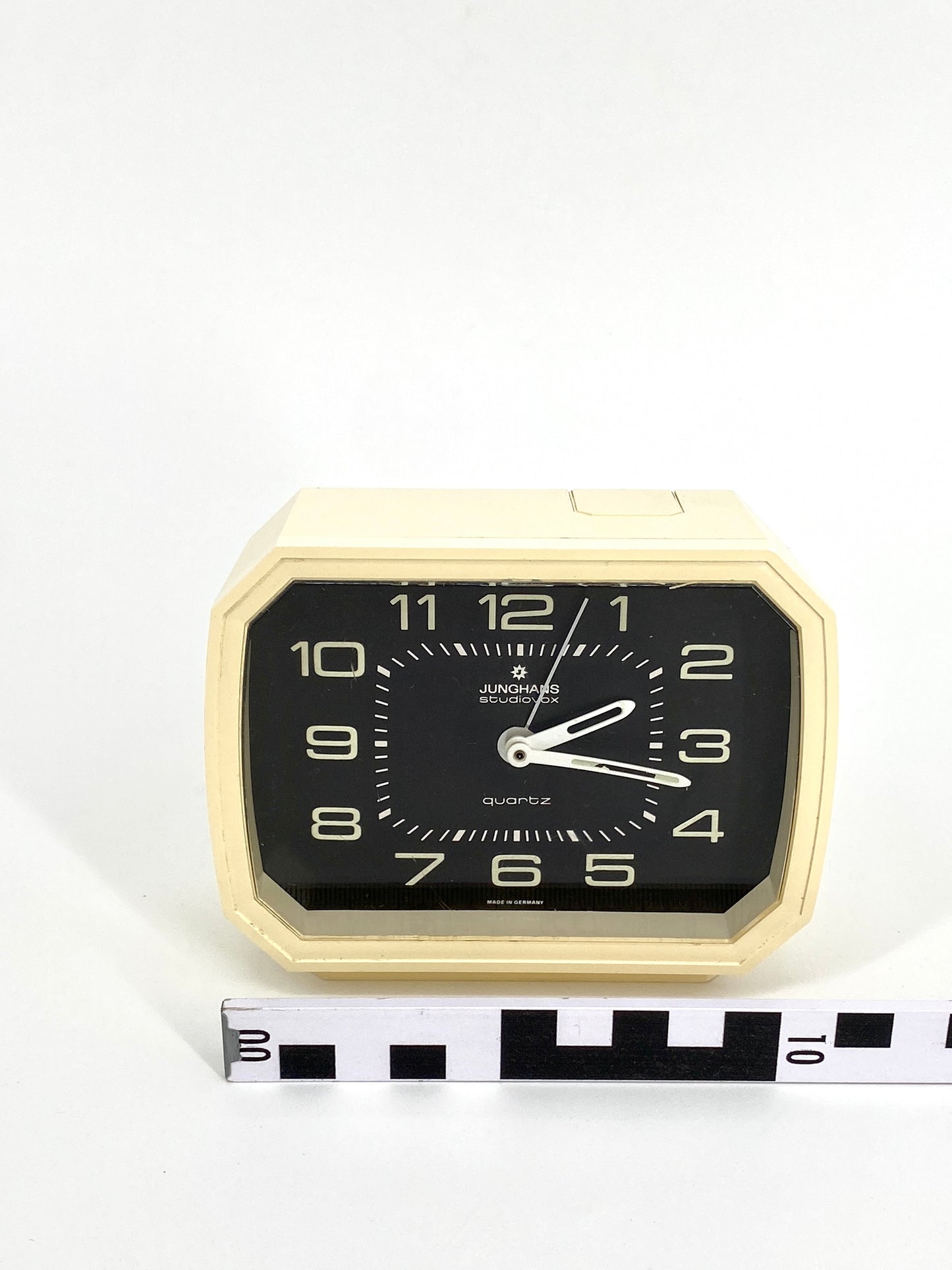Tischuhr" Studiovox" mit Weckfunktion von Junghans, Deutschland 1970er