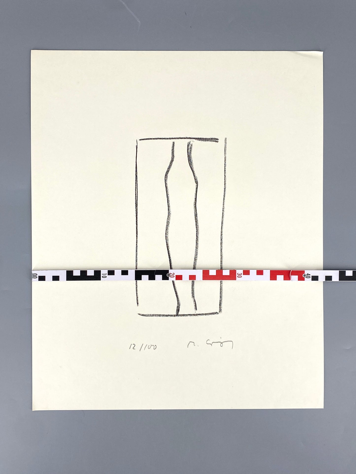 Signierte und nummerierte Lithografie von einem unbekannten Künstler