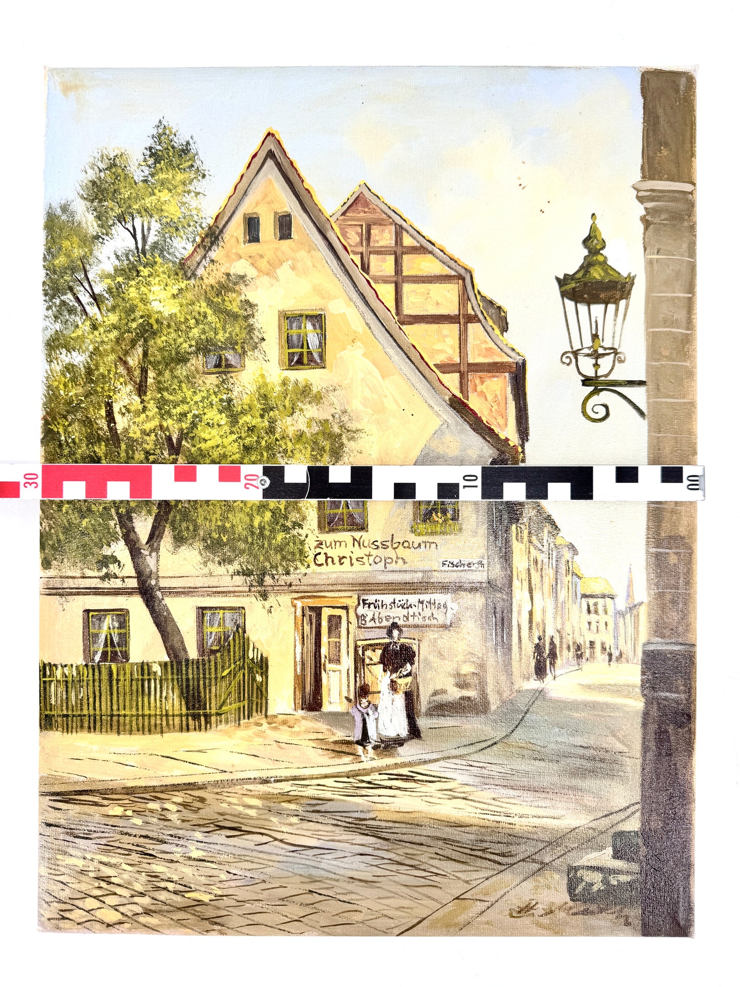 Berlin Alt Kölln, Gasthaus zum Nußbaum. Gemälde von Hermann Muth