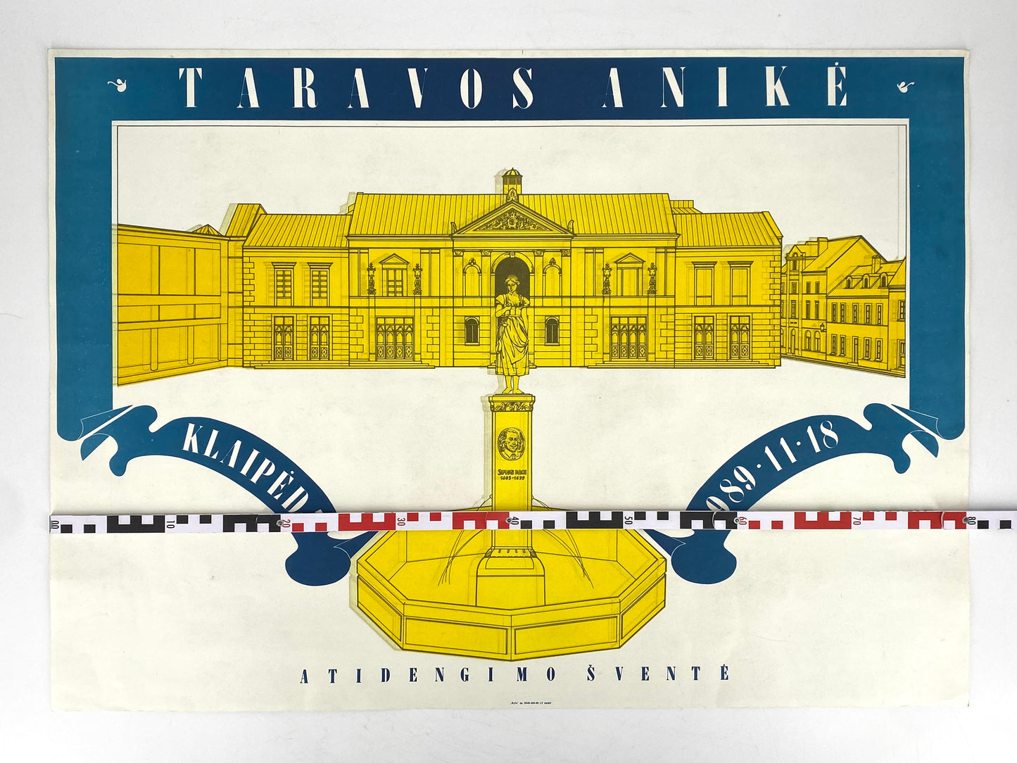 Veranstaltungsplakat aus Klaipeda (Litauen) für Dramatheater Klaipeda, Gertrud Kelletat zugeschrieben