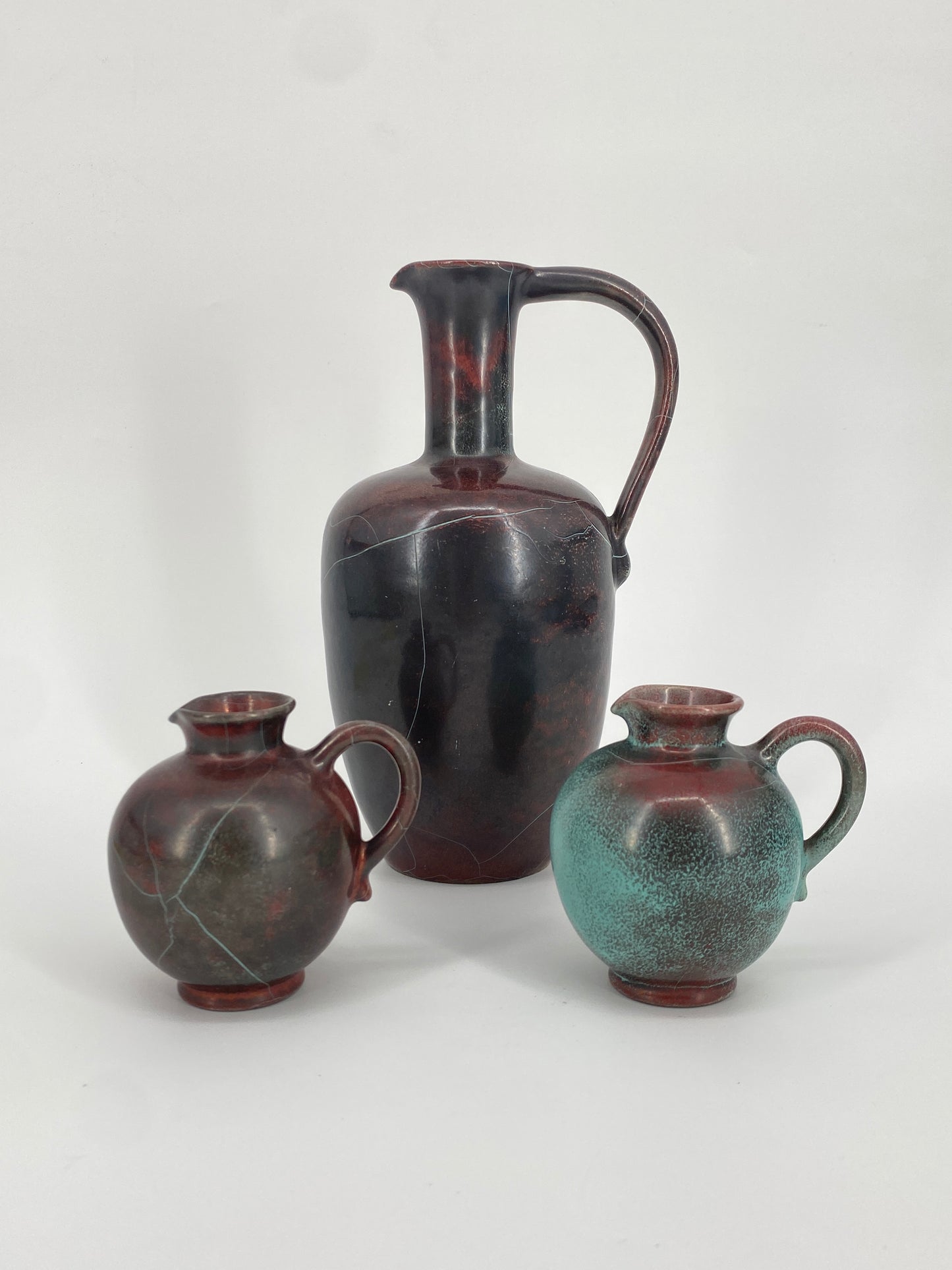 Karaffe und Krüge aus Studiokeramik von Richard Uhlemeyer, Art Deco