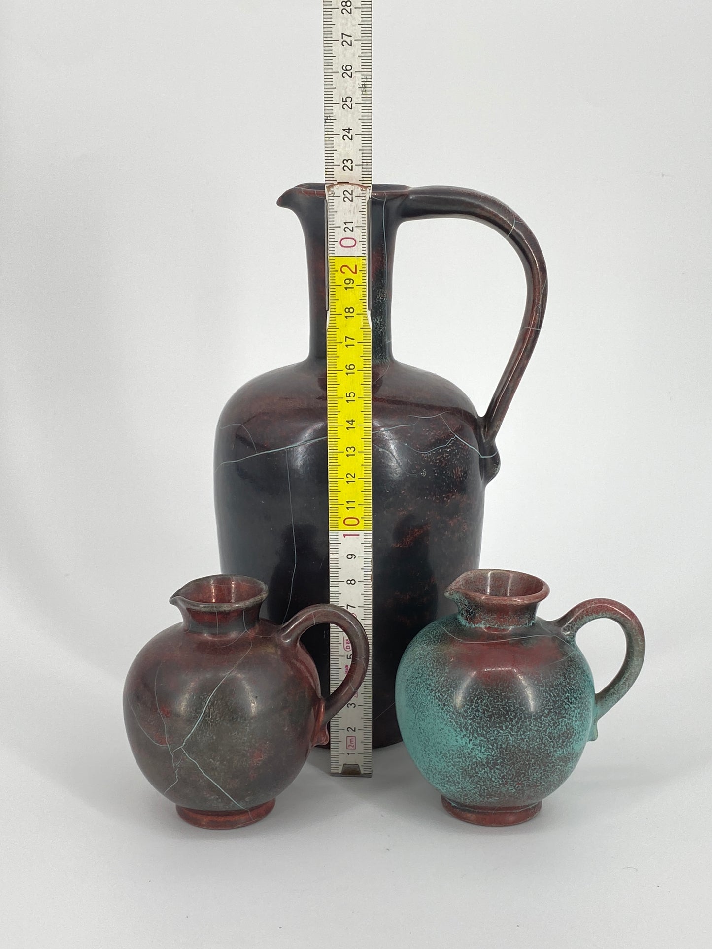 Karaffe und Krüge aus Studiokeramik von Richard Uhlemeyer, Art Deco