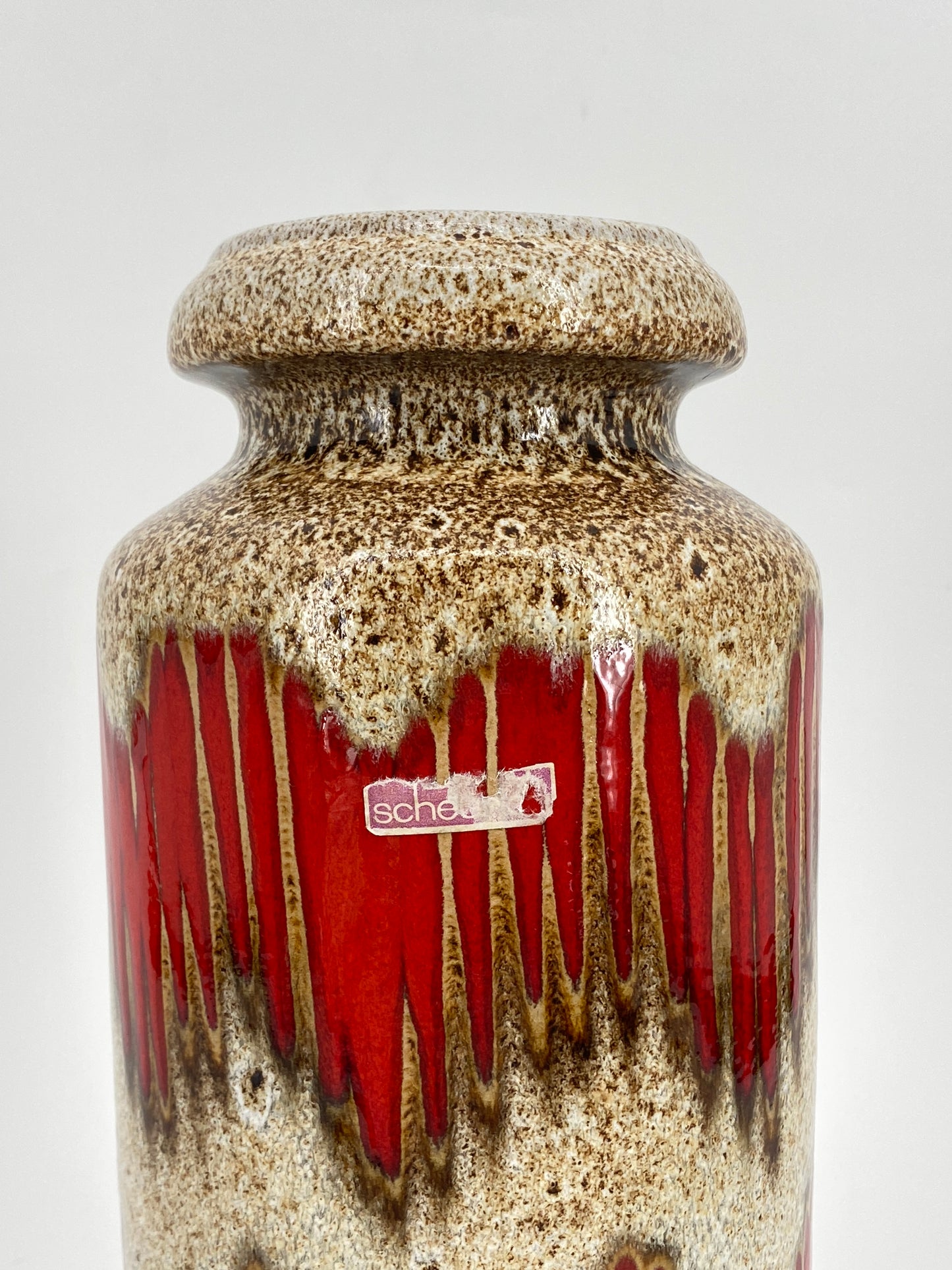 Studiokeramik Fat Lava Bodenvase Nr. 5517-30 von Scheurich, 1970er
