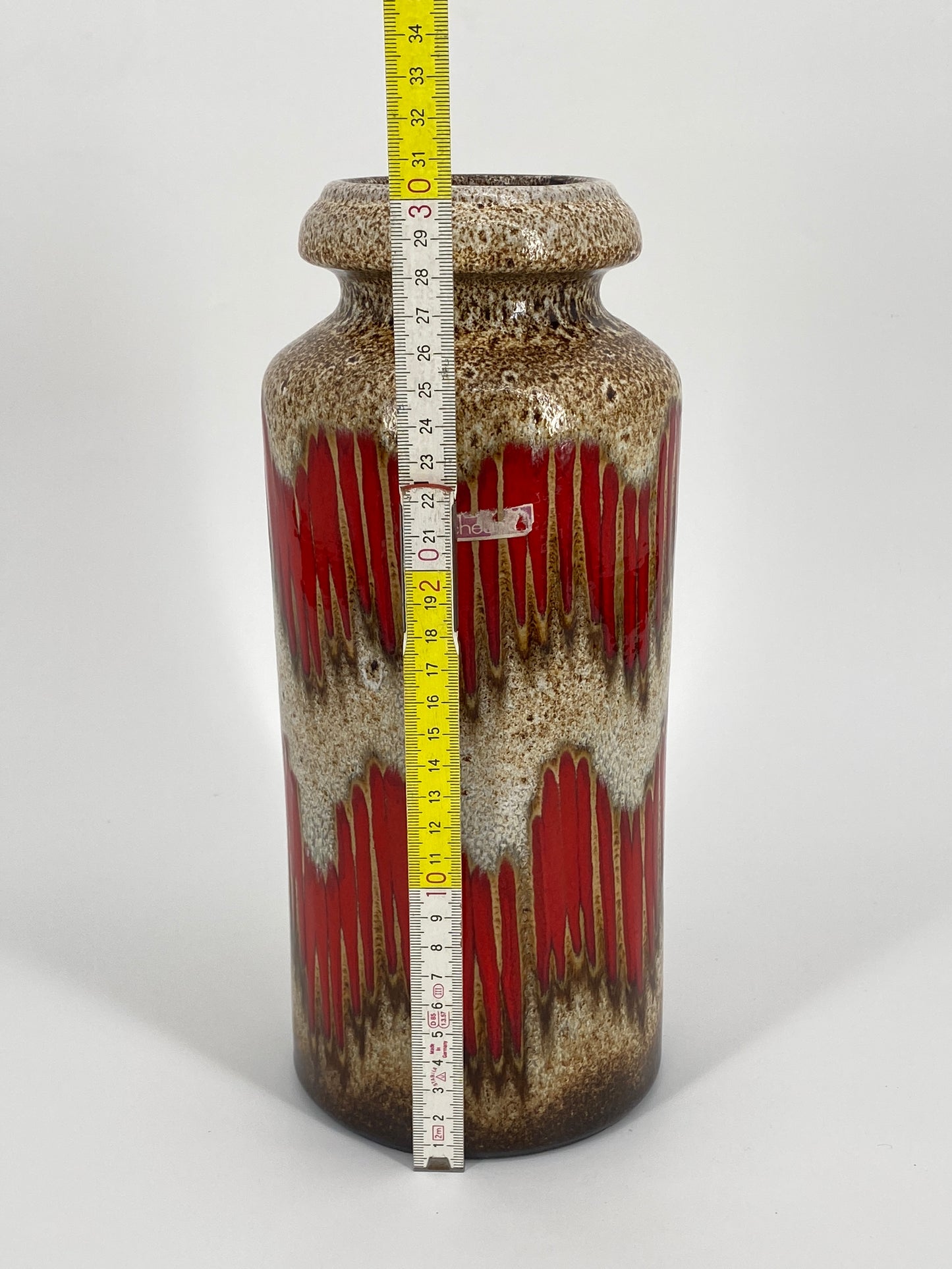 Studiokeramik Fat Lava Bodenvase Nr. 5517-30 von Scheurich, 1970er