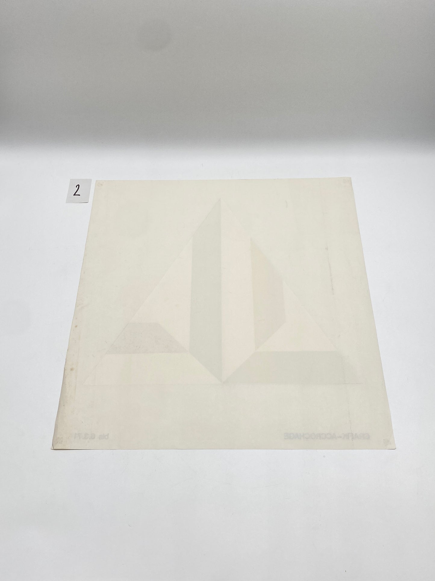 Seriegraphie "Grafik-Accrochage" des Künstlers Klaus Steinmann, 1971