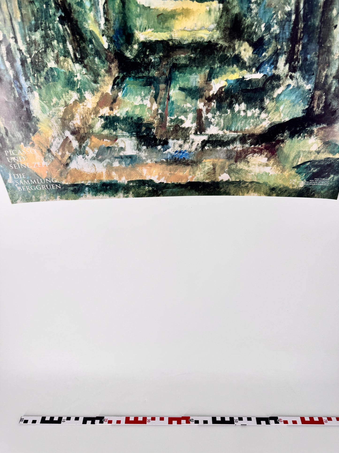 Paul Cezanne - Weg in Chantilly. Ausstellungsplakat Sammlung Berggruen, Berlin
