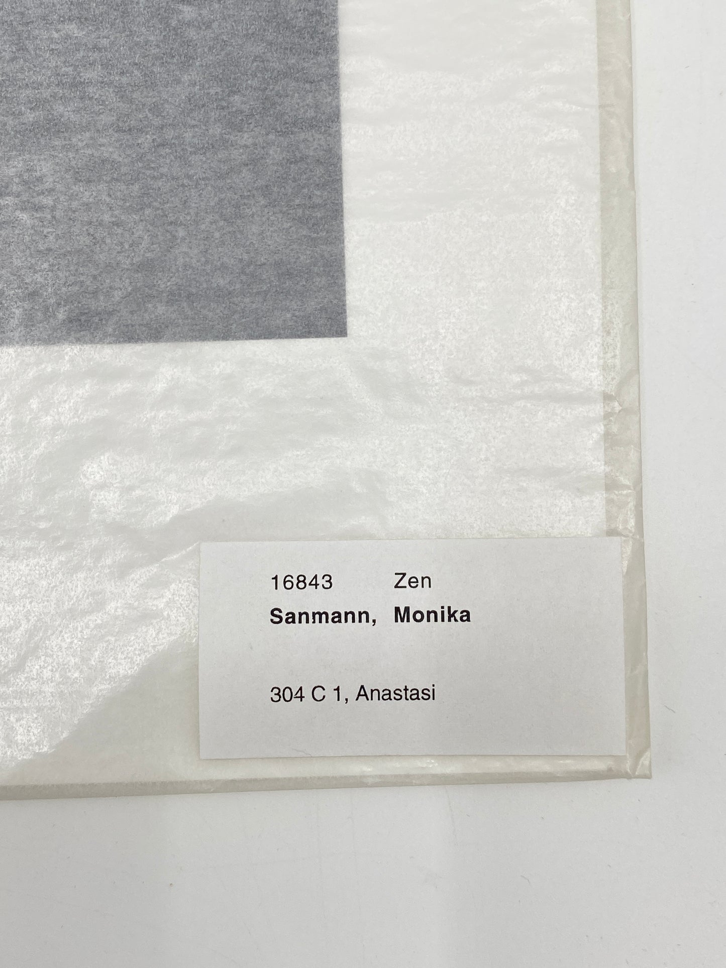 Fotografie "Autobodyography" des Künstlers William Anastasi signiert, 1994