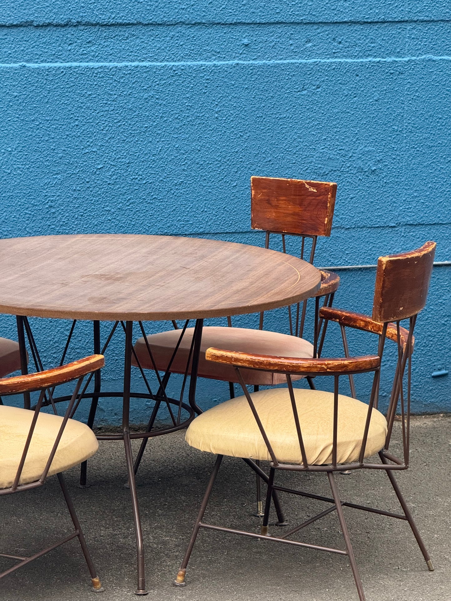 Tisch mit Stühlen von Richard McCarthy für Selrite, USA, 1950er Jahre