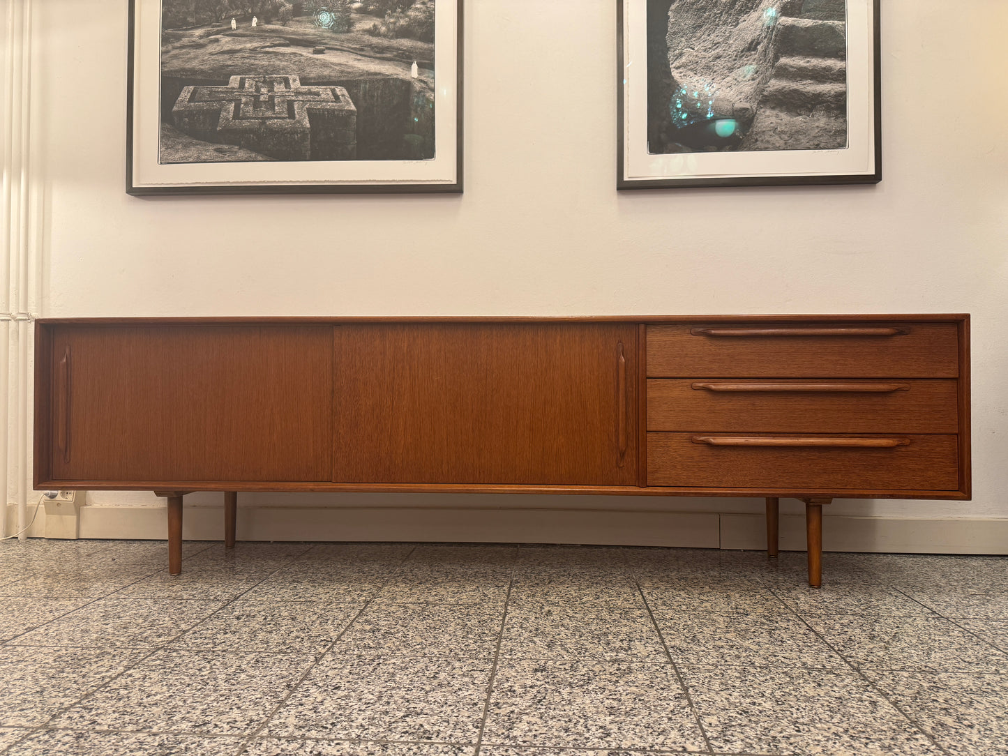 Sideboard aus Teak, Dänemark, 60er Jahre