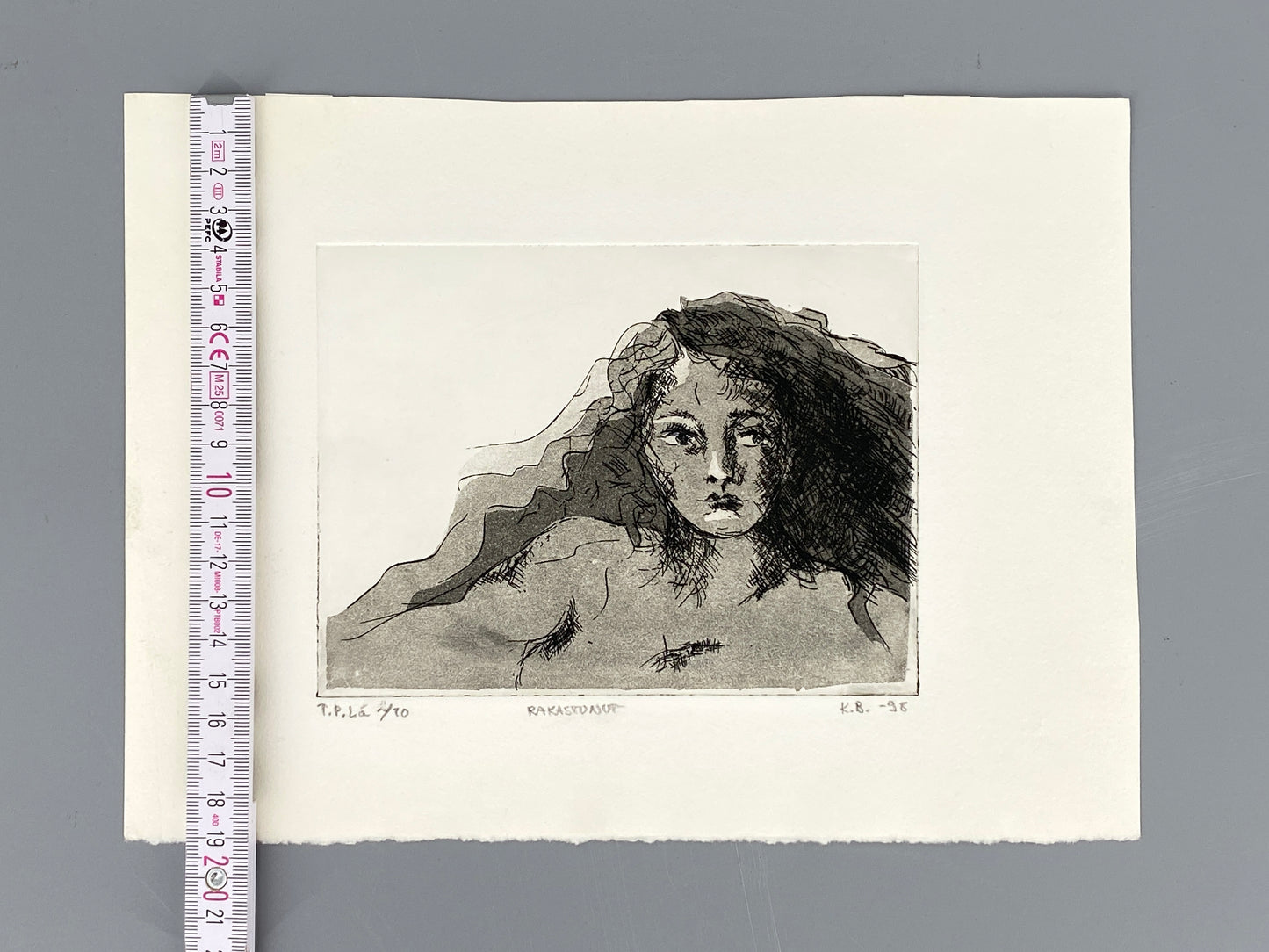 Finnische Aquatinta-Radierung von Kirsti Brehme, nummeriert, 1998