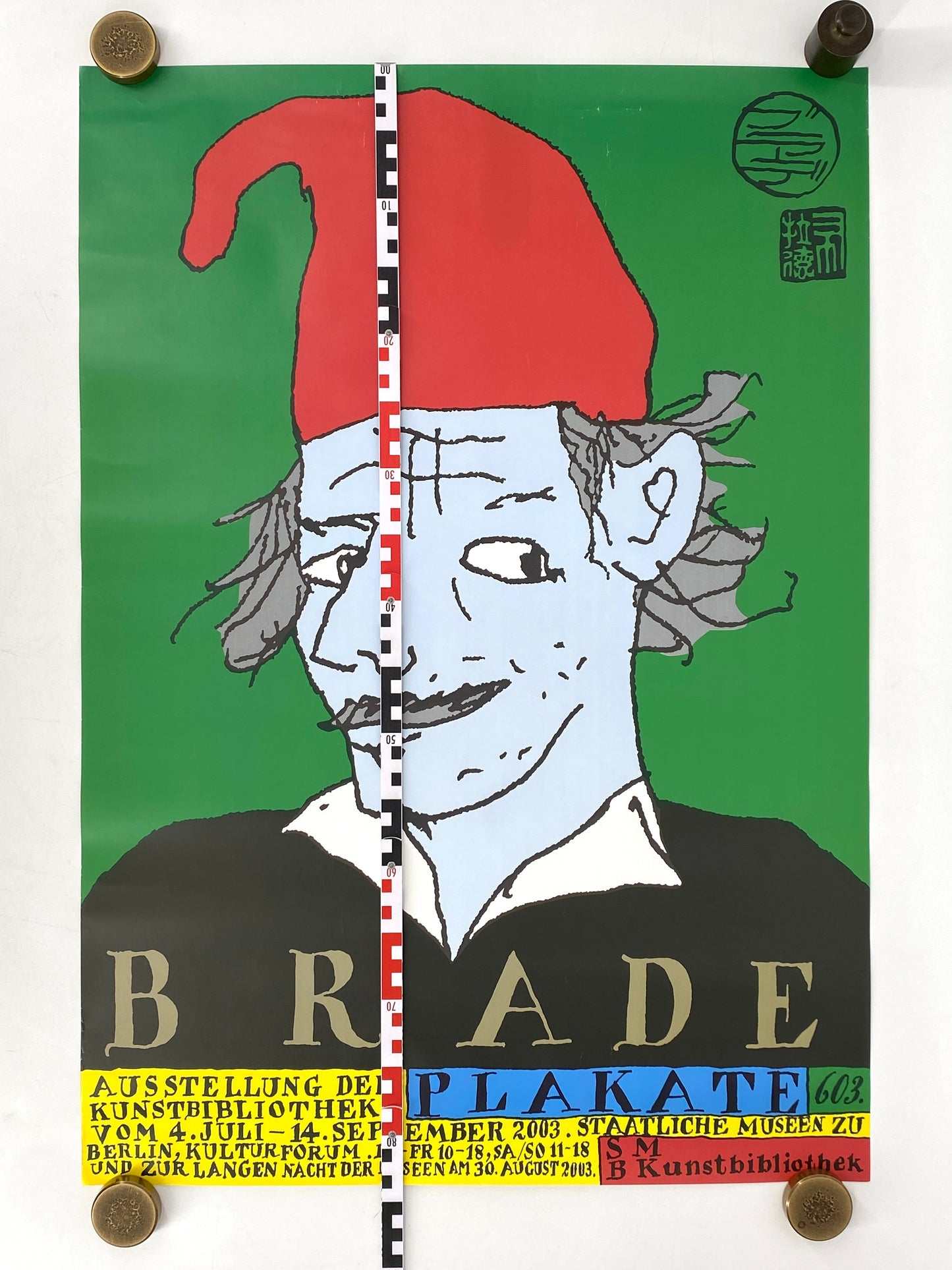 Ausstellungsplakat für SMB Kunstbibliothek zur Ausstellung „Helmut Brade. Plakate“, Berlin 2003