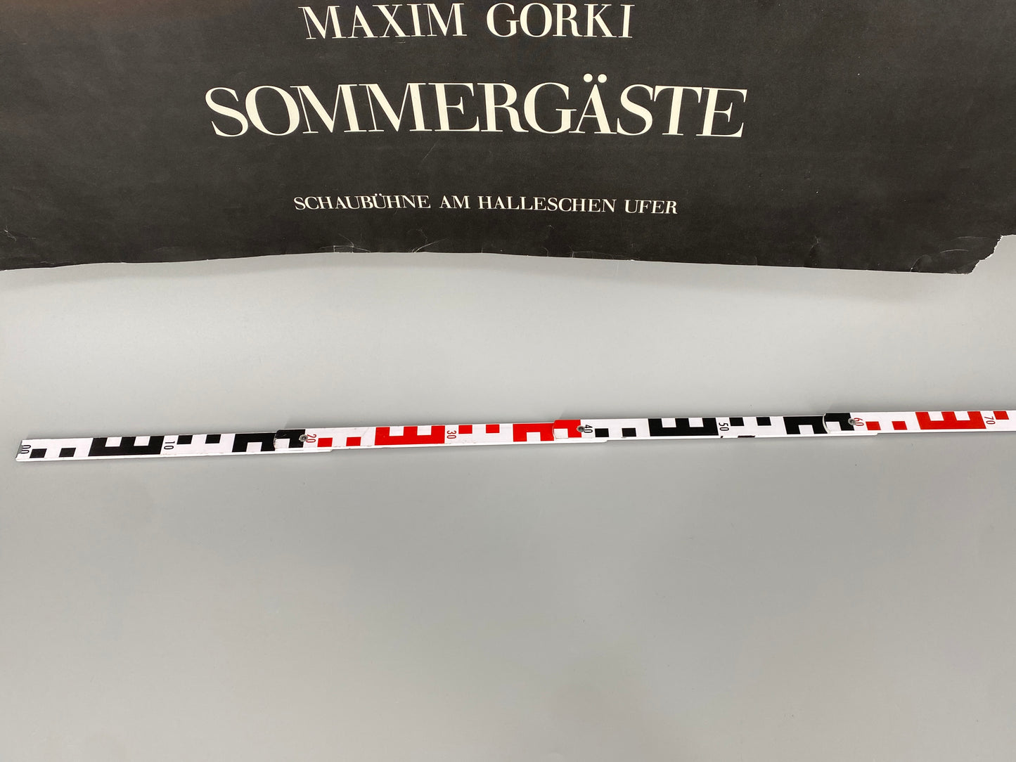 Theaterplakat Schaubühne Berlin. Sommergäste, Maxim Gorki. Von Peter Stein/Botho Strauß