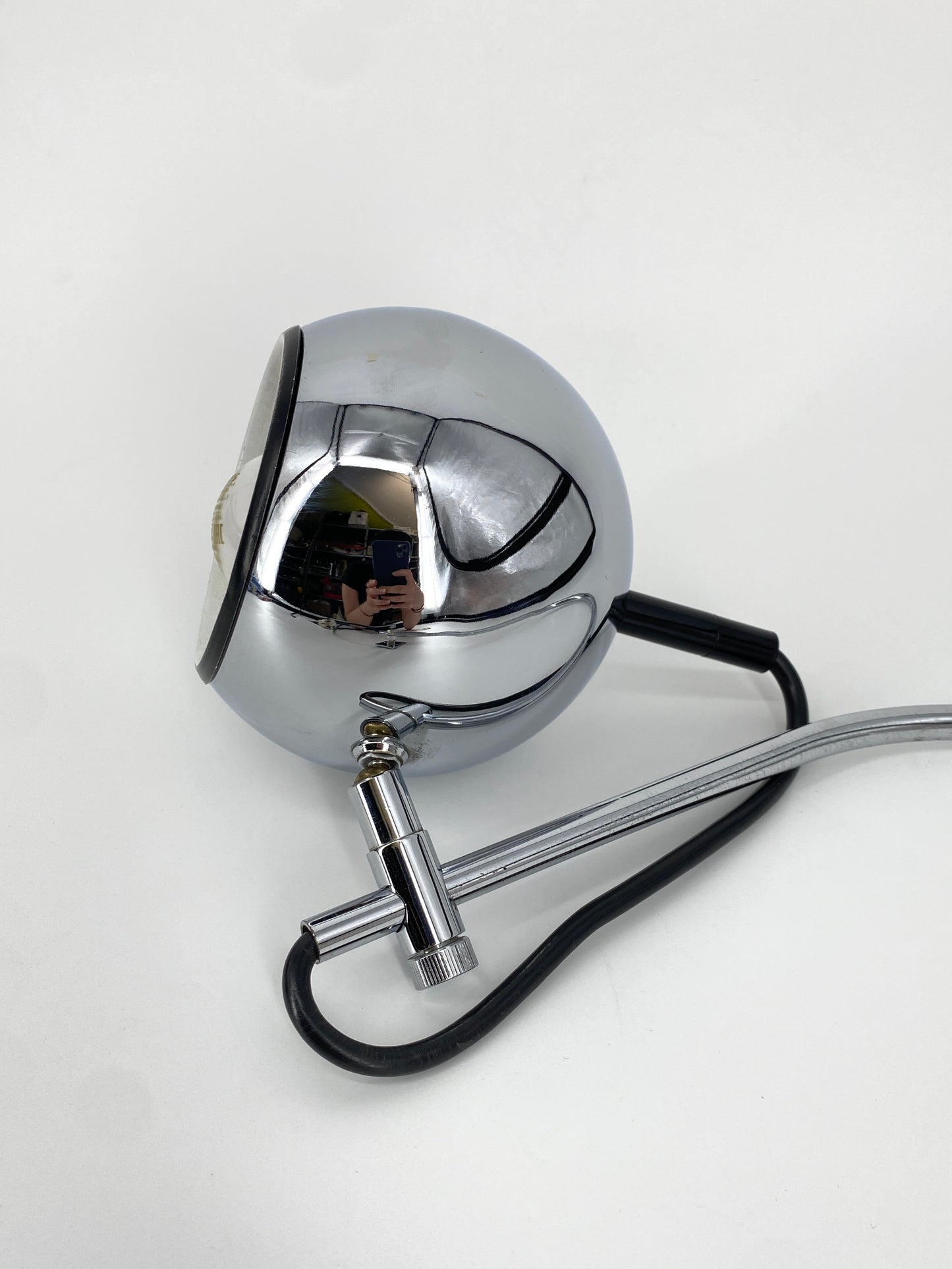 Vintage Wandlampe mit Bogen in Chrom, 70er 80er
