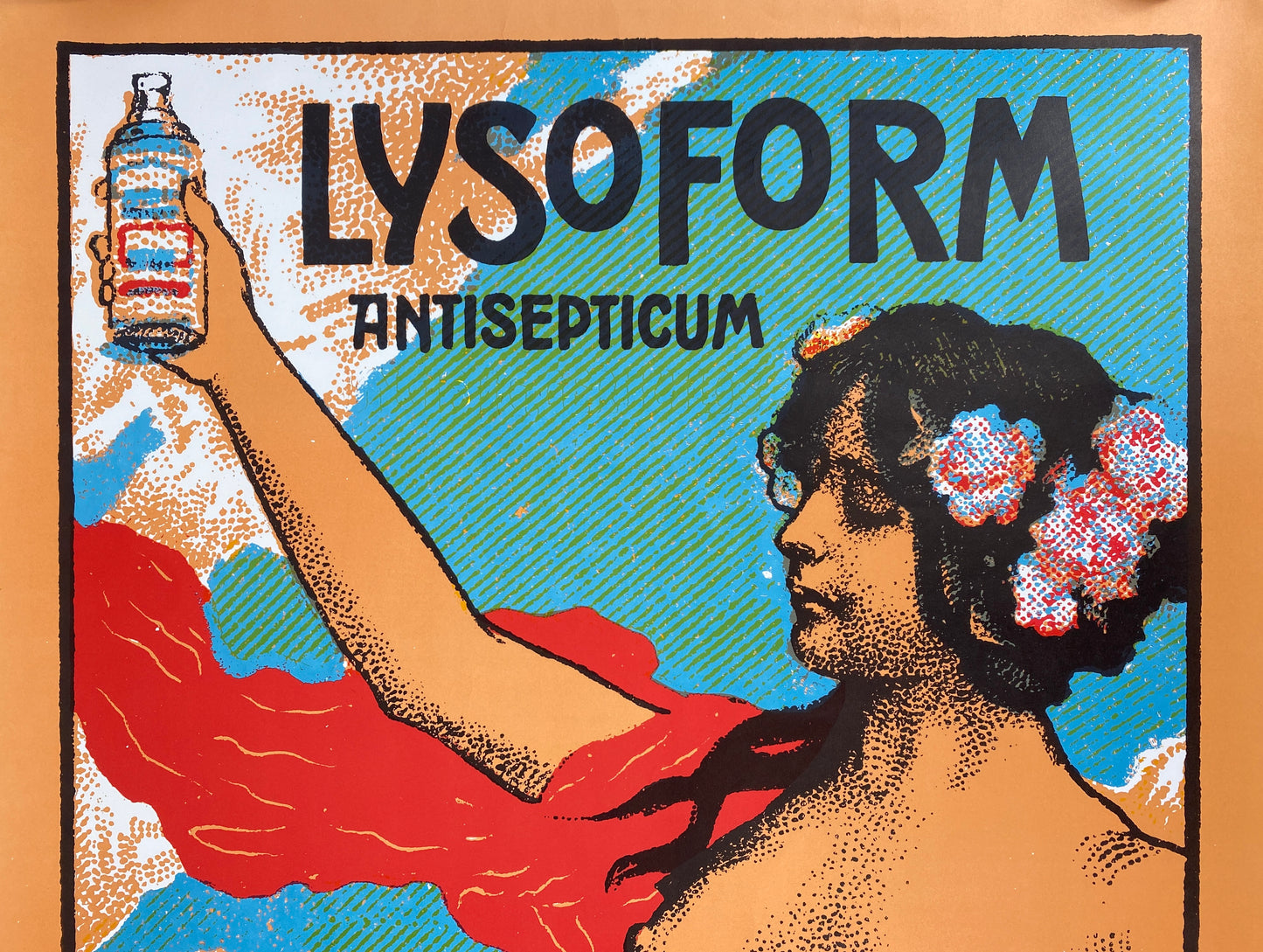 Nachdruck eines historischen Werbeplakats "Lysoform", um 1895/1970