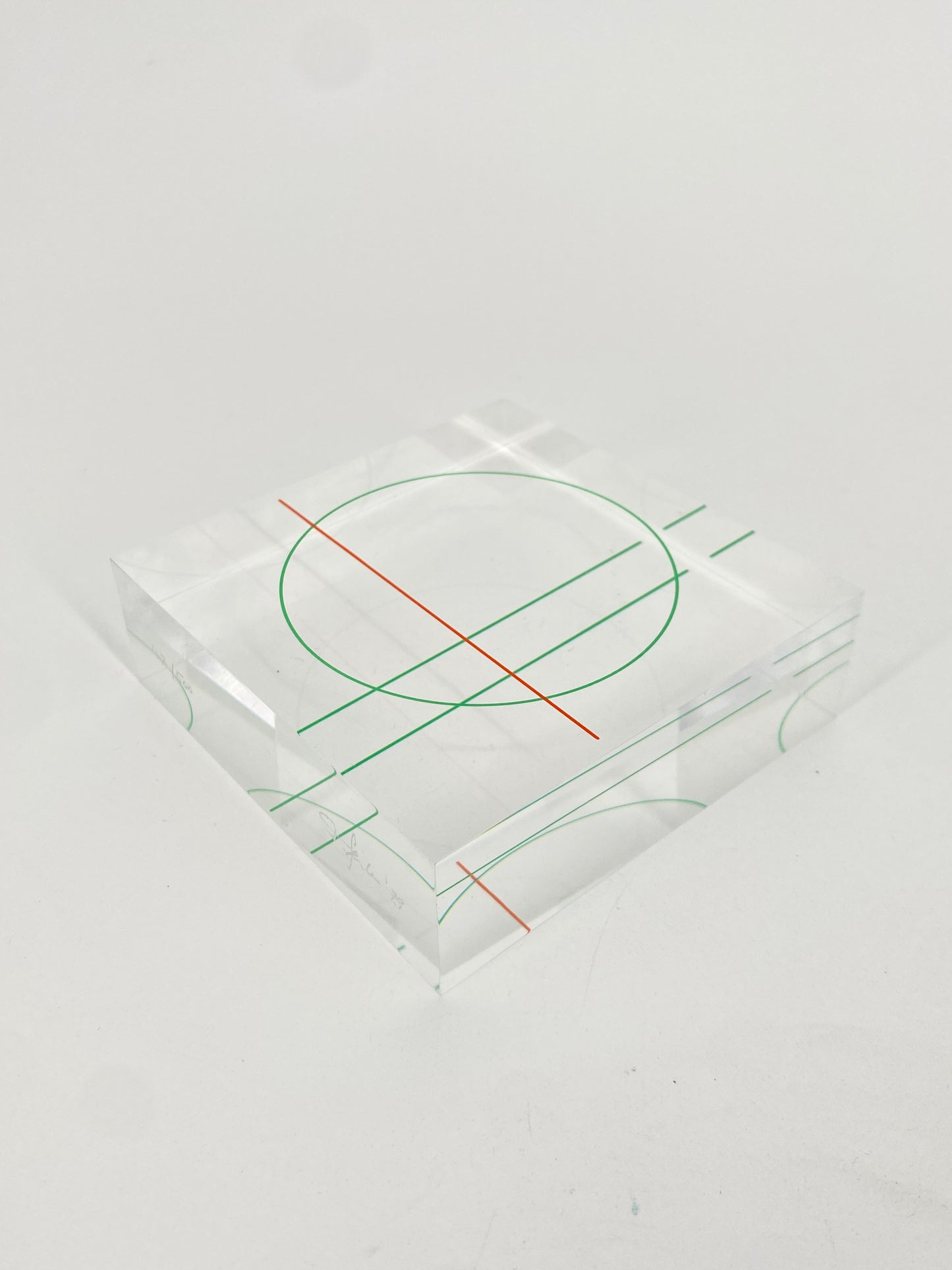 Op Art Plexiglas Kunst Objekt von Friedrich Geiler, 1979