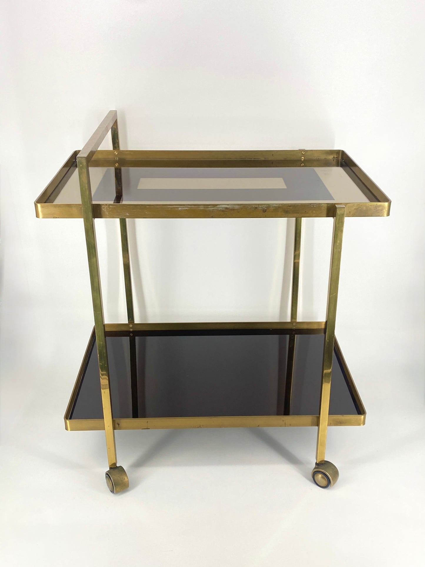 Französischer Servierwagen im Art Deco Stil, 50er 60er