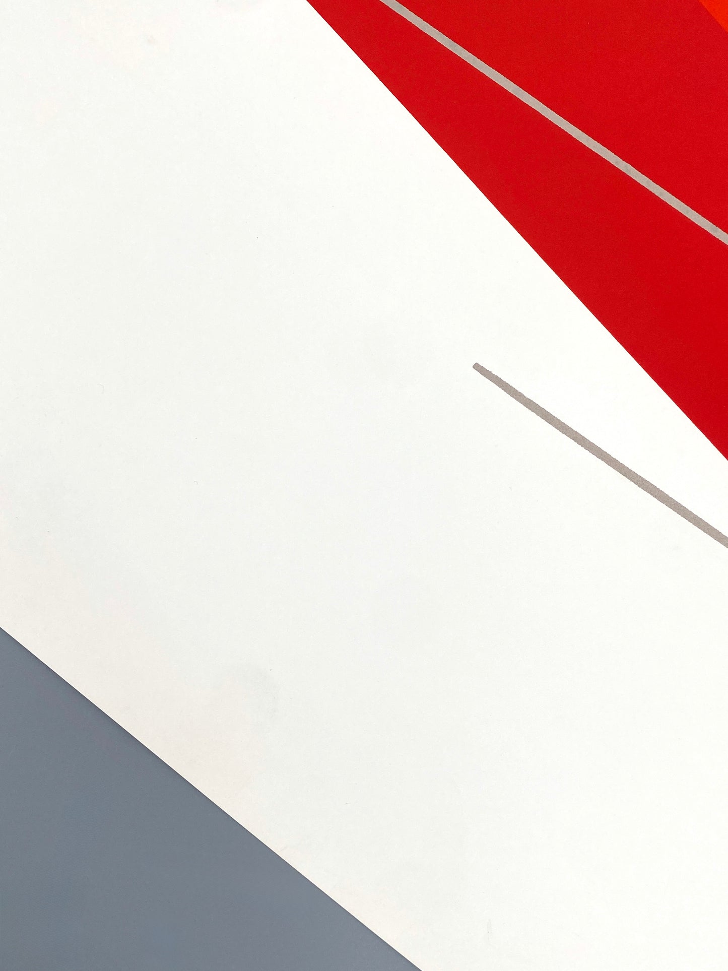 Farbsiebdruck "Rotes Elektron" von Joachim Albrecht (1913‒1997) aus dem Jahr 1968