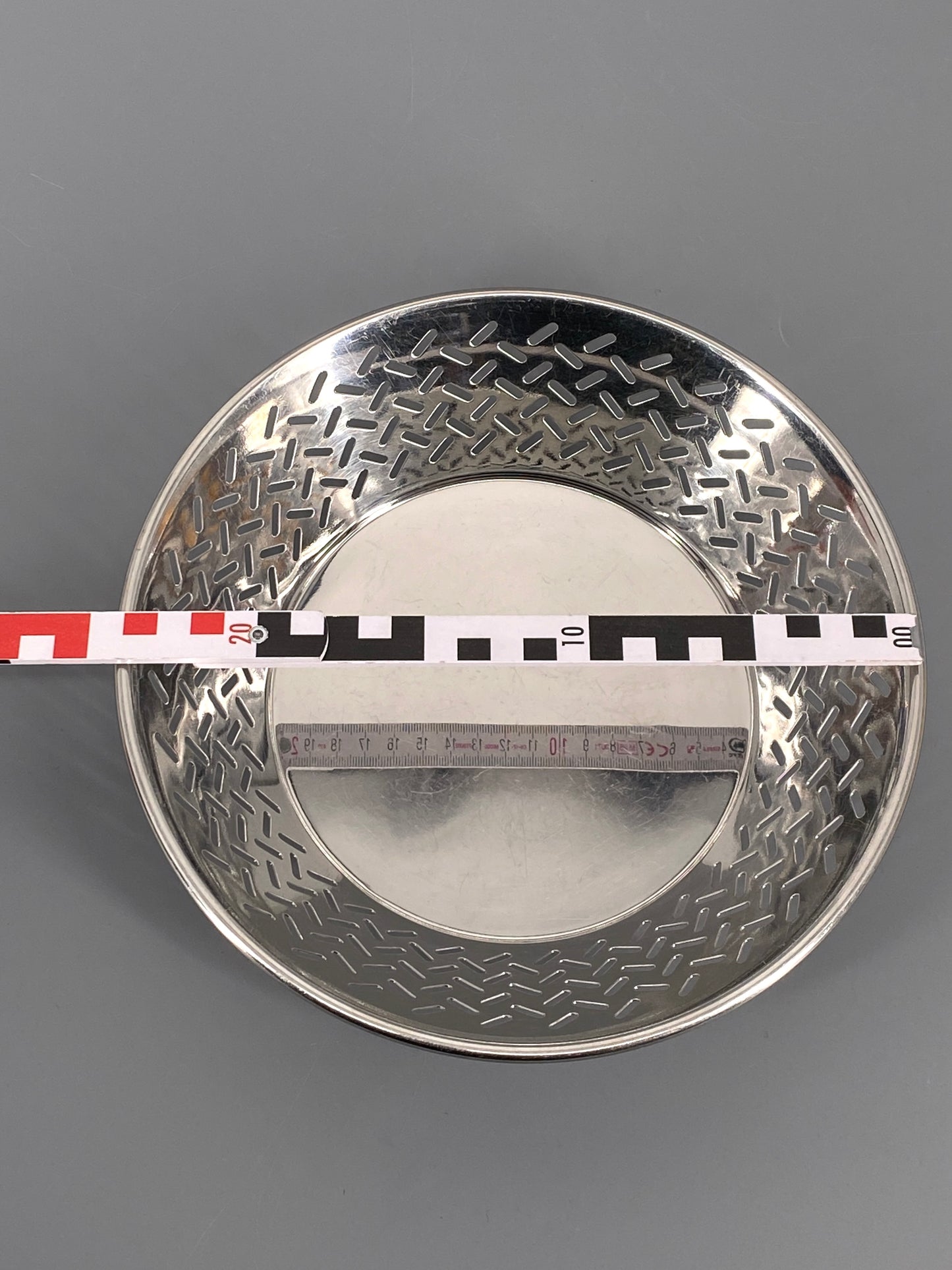 Edelstahl Schale von Ettore Sottsass für Alessi, 90er
