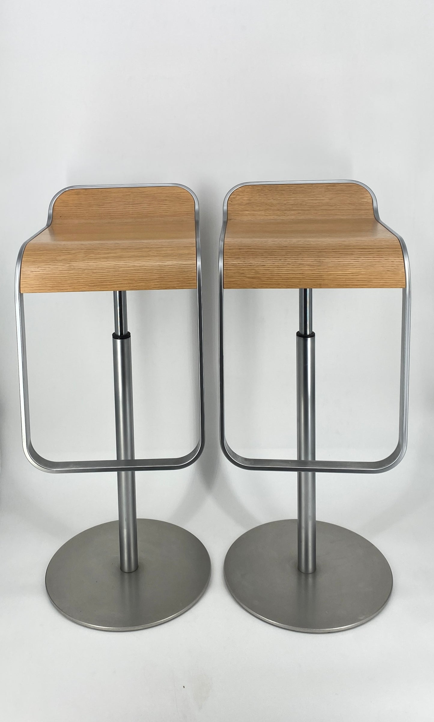 2 x "LEM" Barhocker von Lapalma Italy, Modell S80, Eiche gebleicht