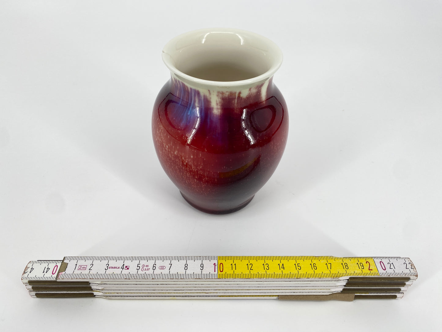 Art Deco Ochsenblut Vase von Hermann Seger für KPM, 1885