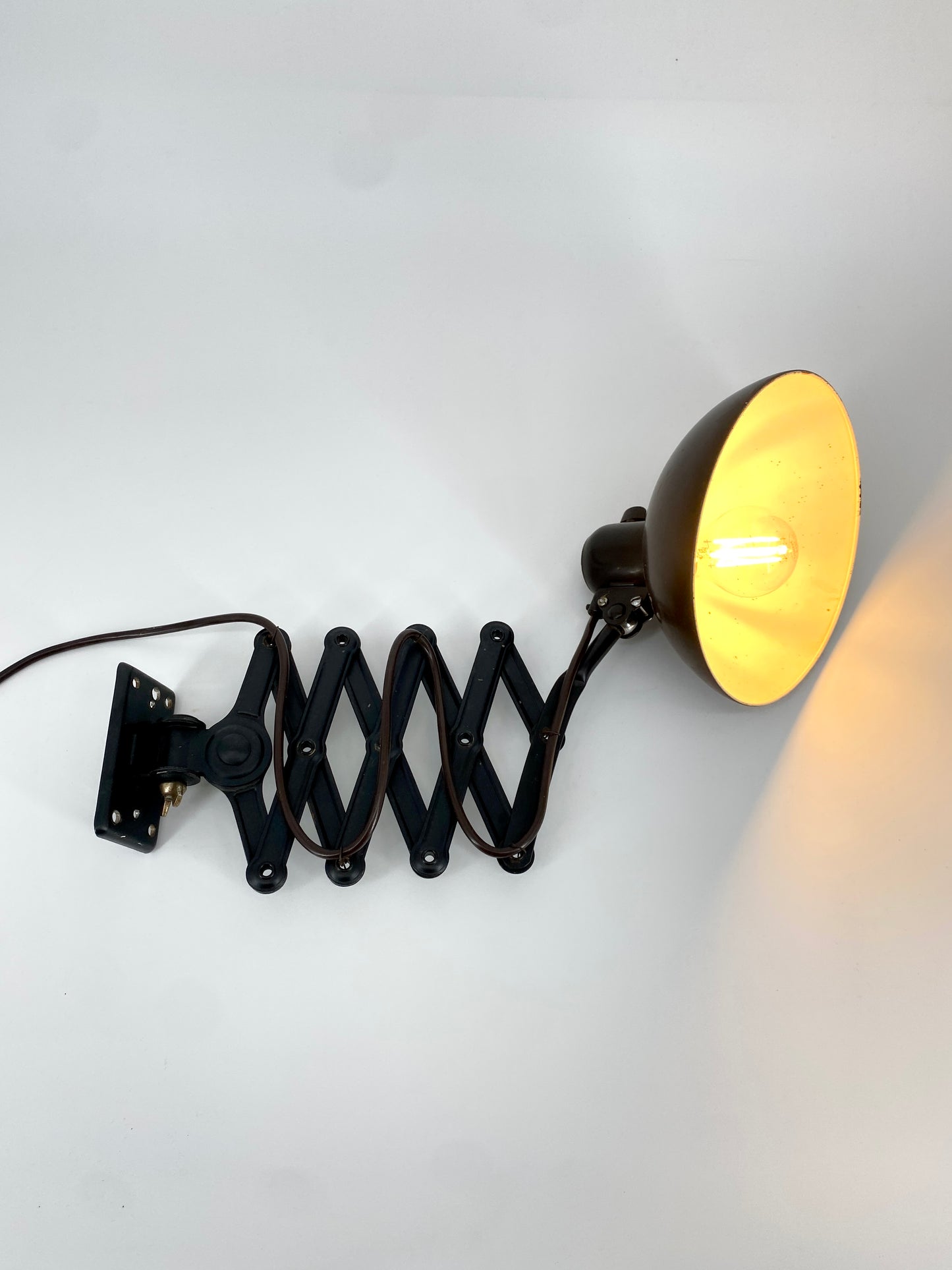 Bauhaus Scherenlampe "6718/121" von Christian Dell für Kaiser Leuchten, 1930er Jahre