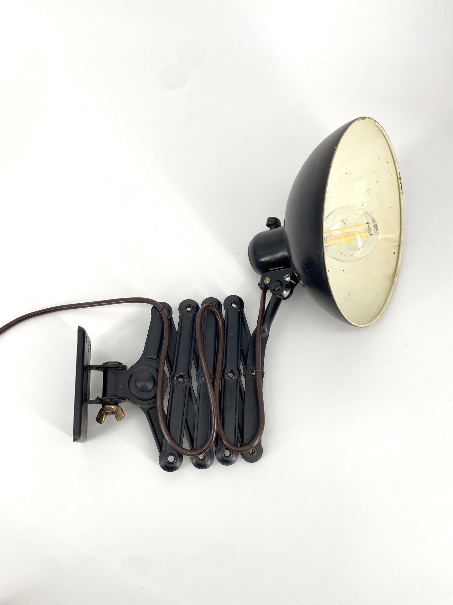 Bauhaus Scherenlampe "6718/121" von Christian Dell für Kaiser Leuchten, 1930er Jahre