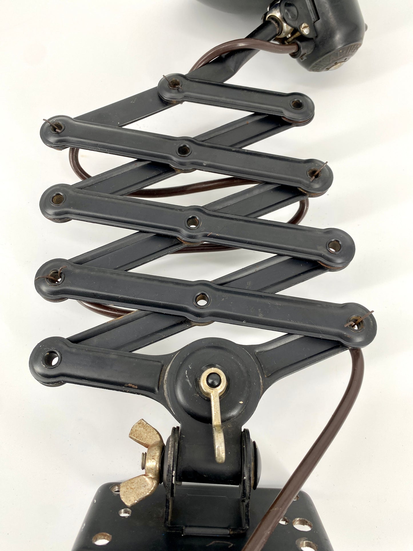 Bauhaus Scherenlampe "6718/121" von Christian Dell für Kaiser Leuchten, 1930er Jahre