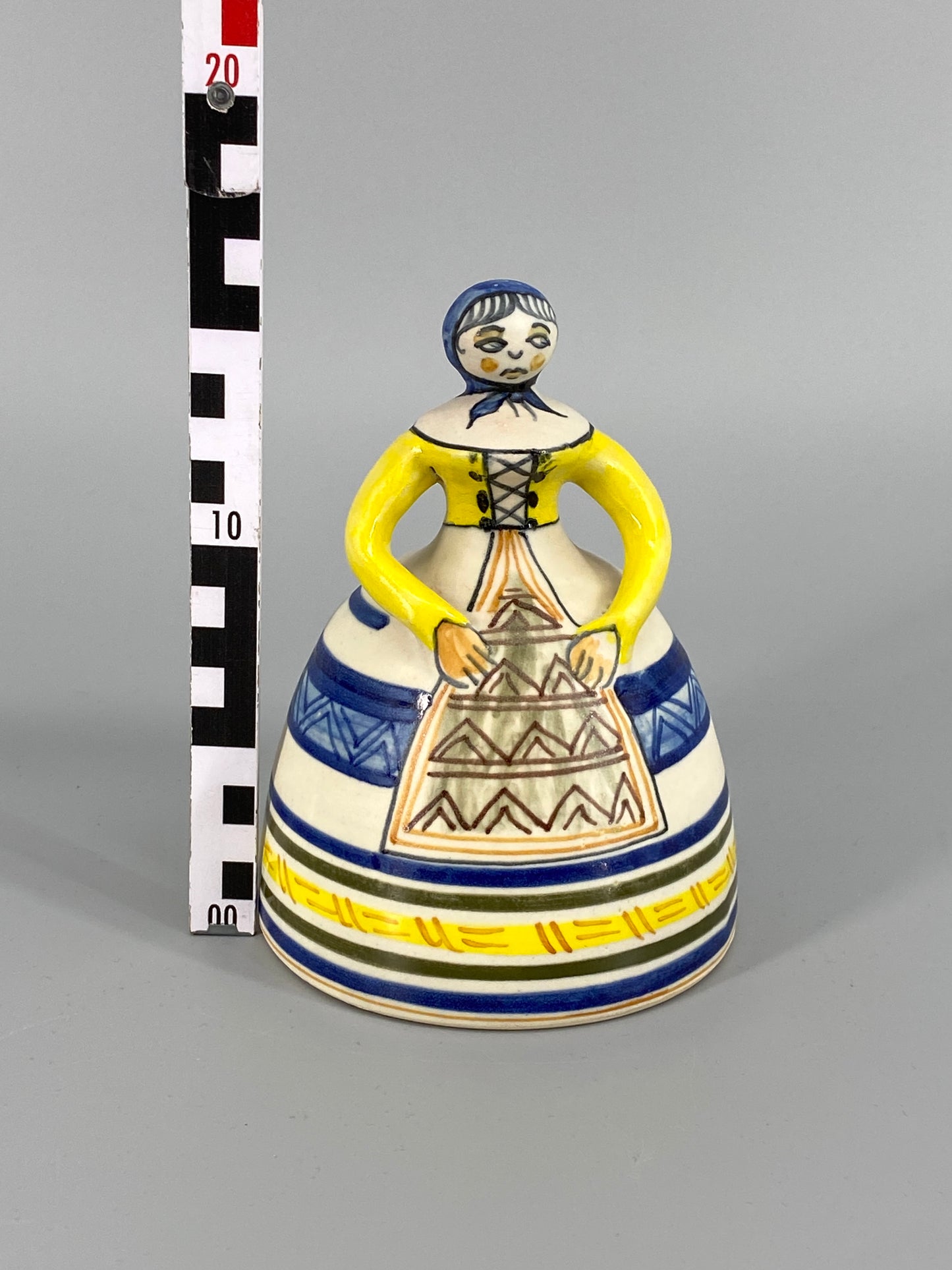 handgefertigte "La Menora" Keramik Glocke aus Talavera, Spanien
