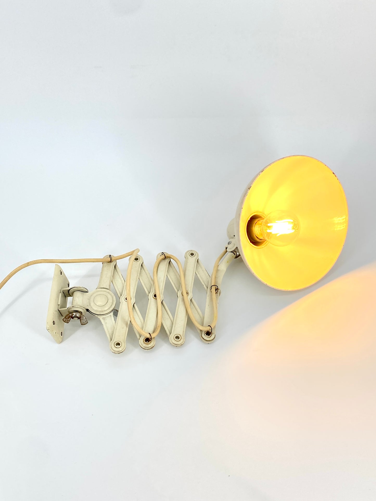 Bauhaus Scherenlampe "6718/122" von Christial Dell für Kaiser Idell, 1930er Jahre