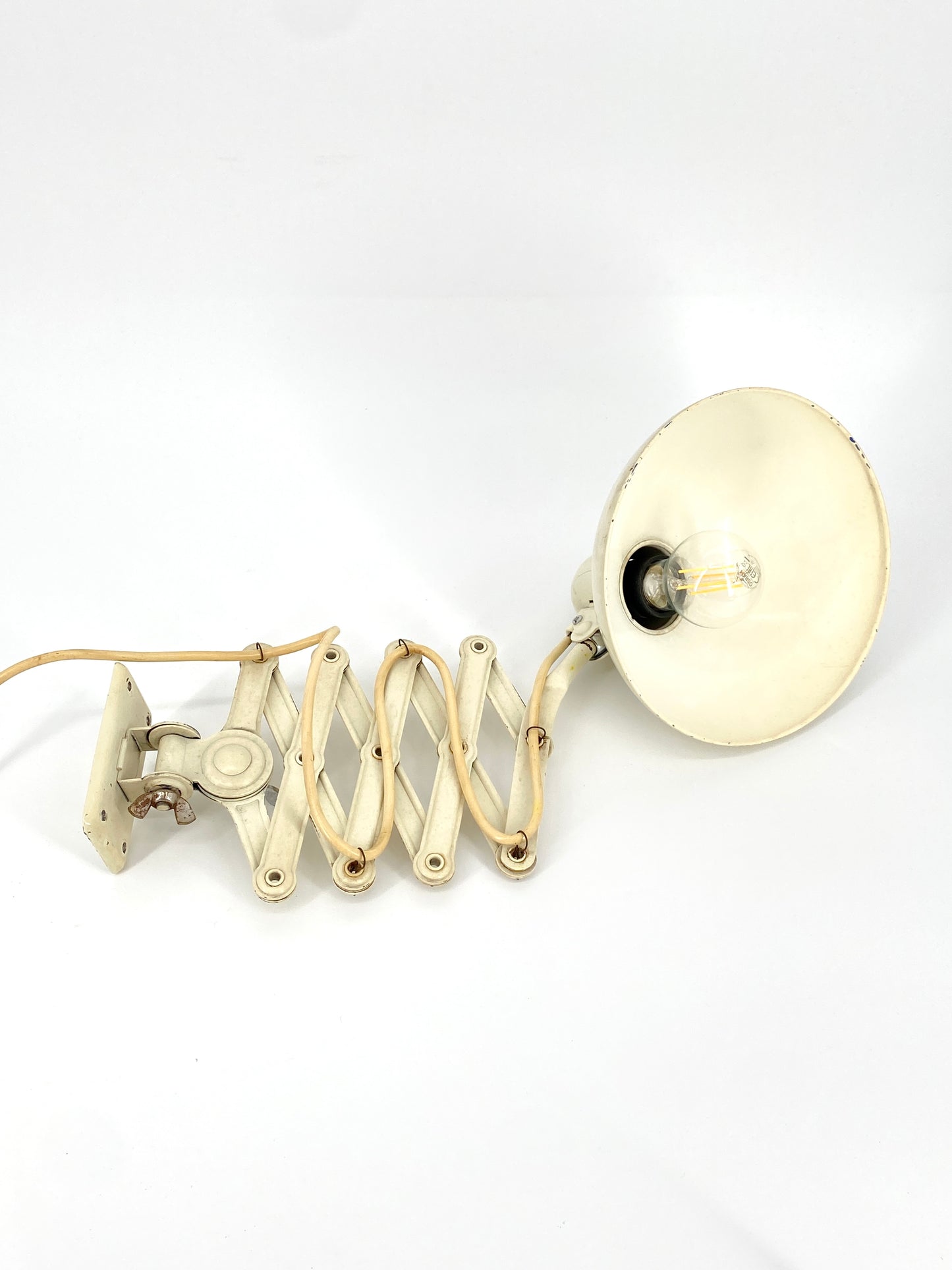 Bauhaus Scherenlampe "6718/122" von Christial Dell für Kaiser Idell, 1930er Jahre
