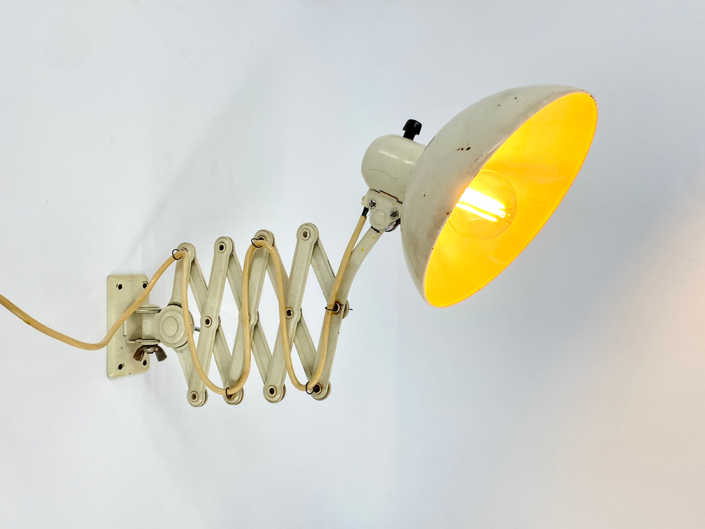 Bauhaus Scherenlampe "6718/122" von Christial Dell für Kaiser Idell, 1930er Jahre