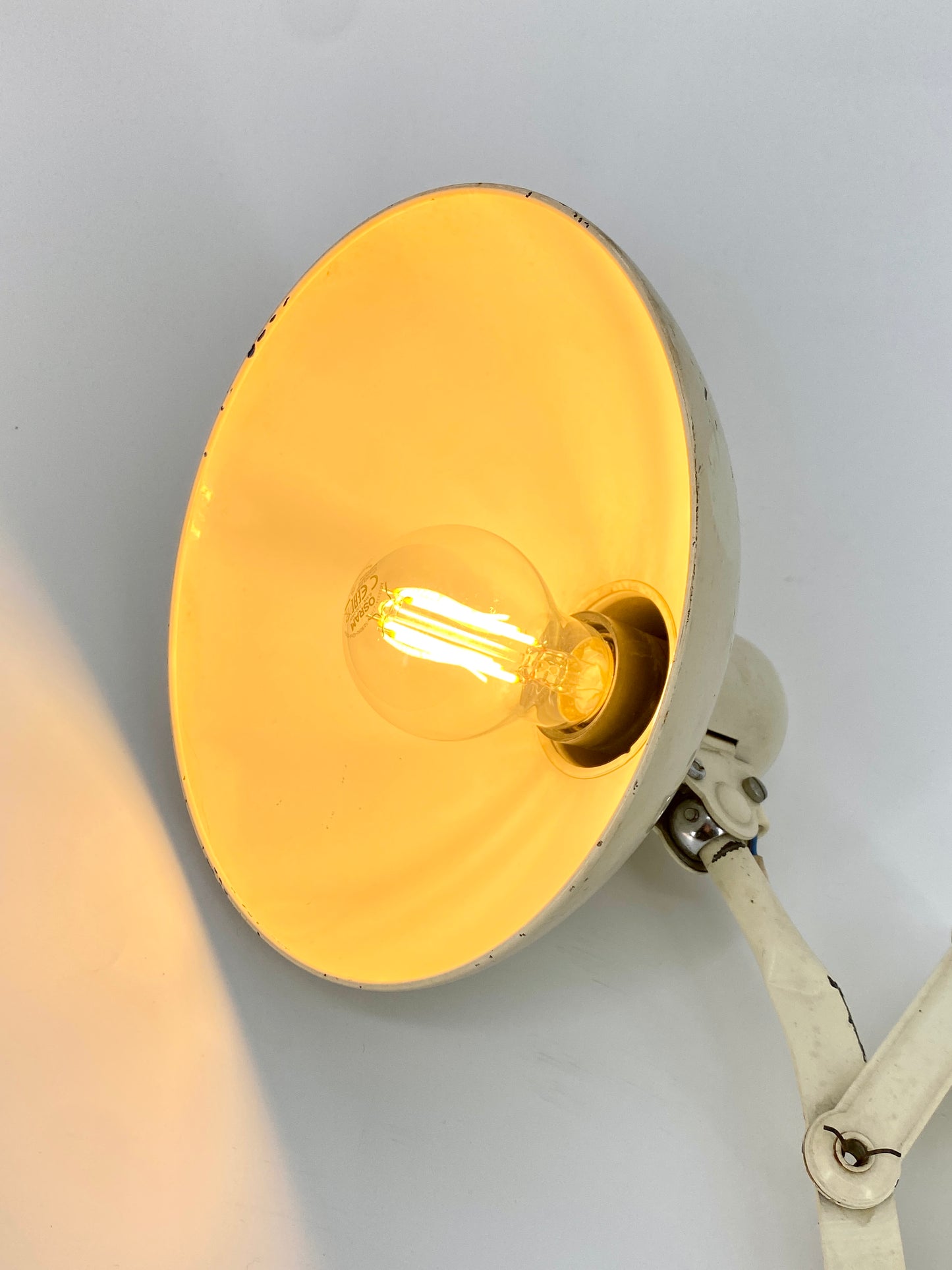 Bauhaus Scherenlampe "6718/122" von Christial Dell für Kaiser Idell, 1930er Jahre