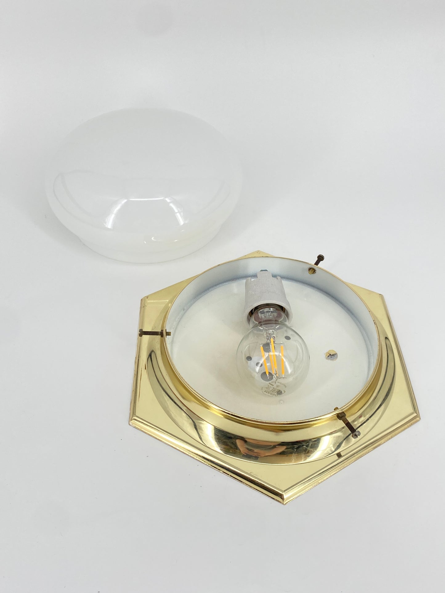 Art Deco Deckenlampe, Deutschland 1980er