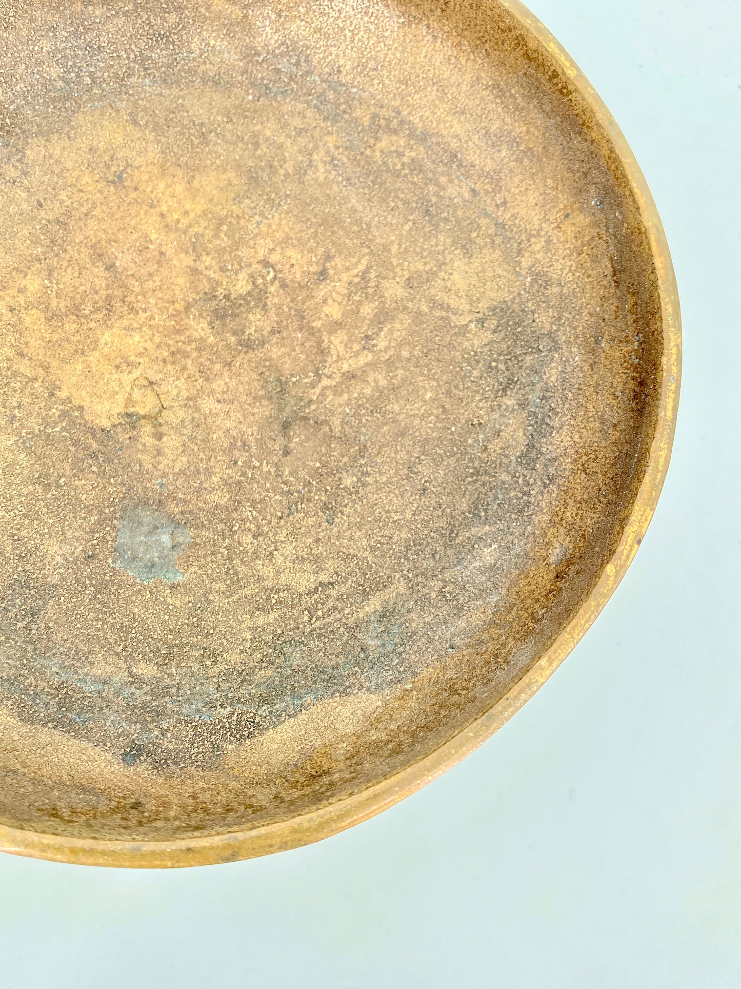 Schale oder Ablage aus massiver Bronze, Horst Dalbeck zugeschrieben