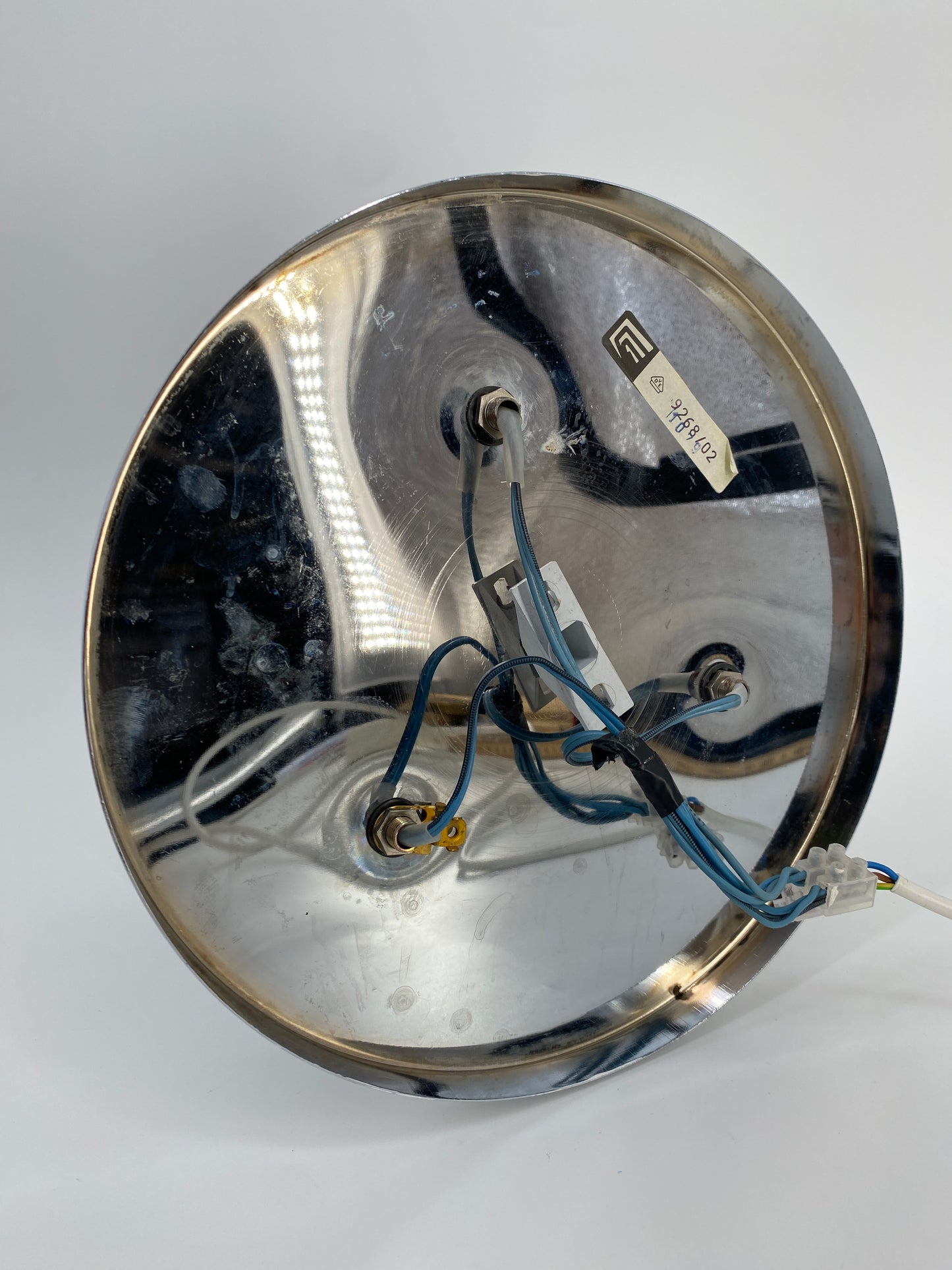 Deckenleuchte von Cosack in chrom und weiß Space Age, 1970er